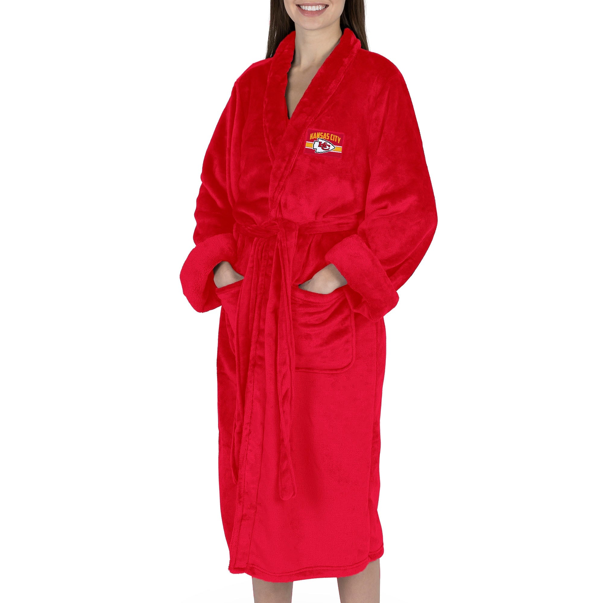 Kansas City Chiefs NFL Rollout Silk Touch Robe Small/Medium