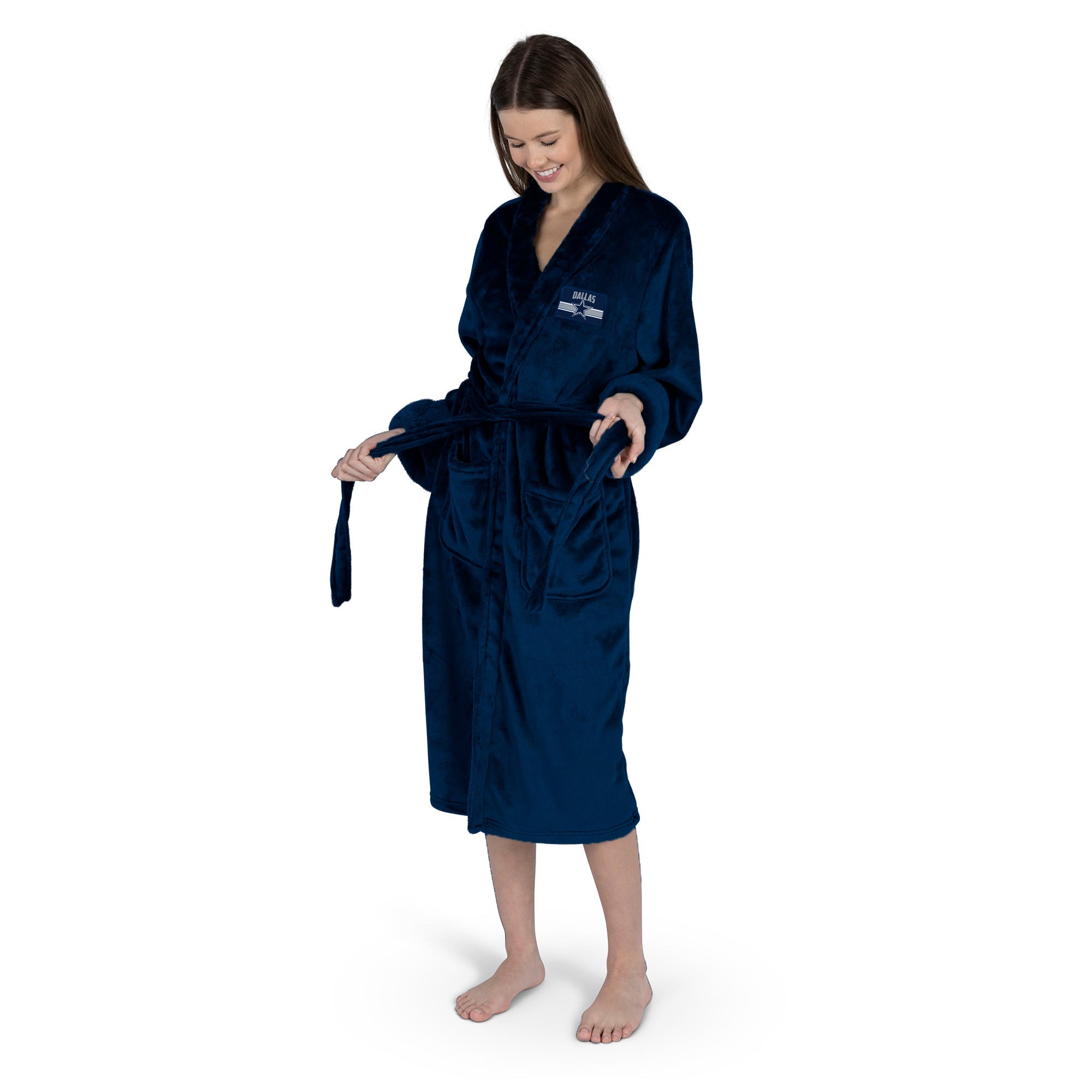 Dallas Cowboys NFL Rollout Silk Touch Robe Small/Medium