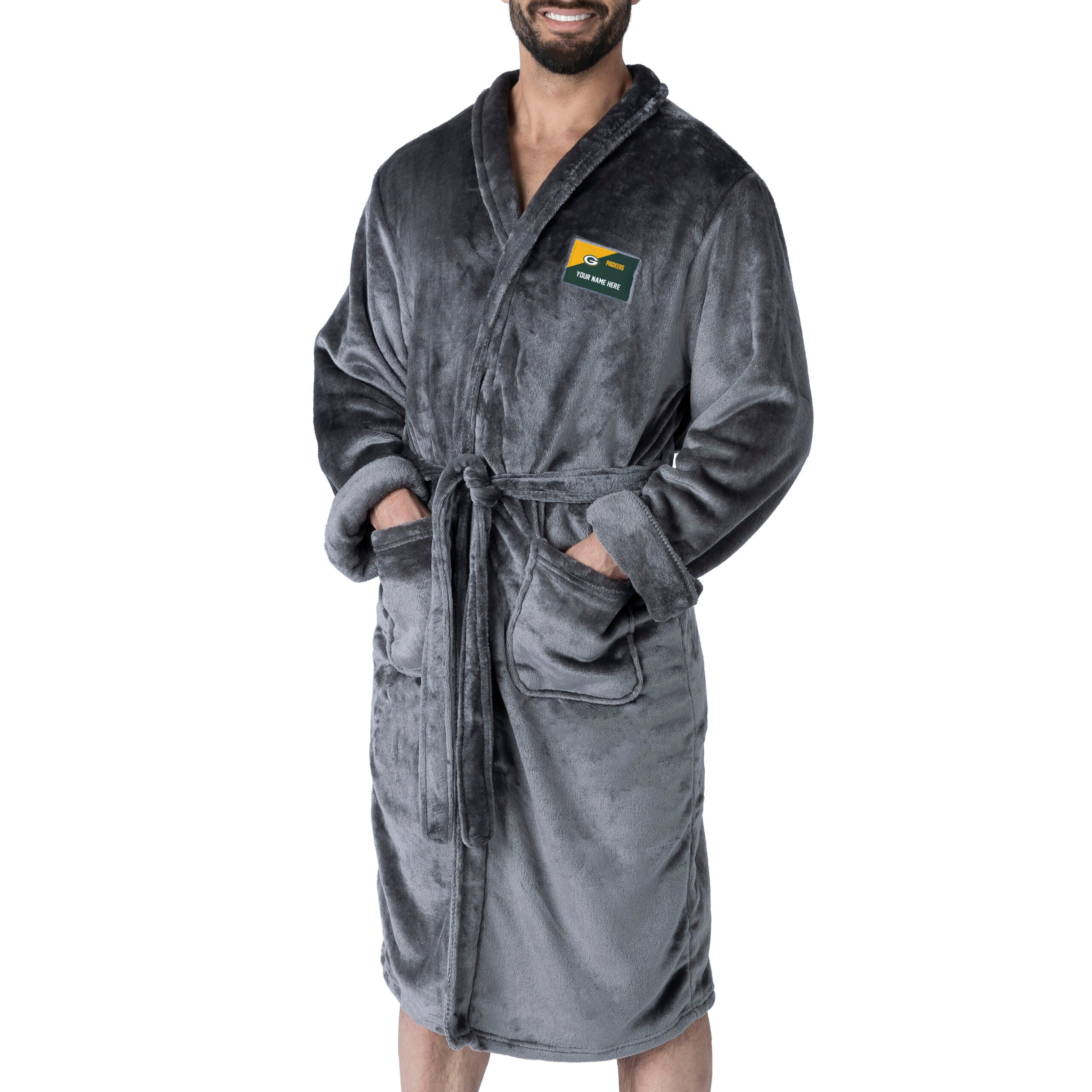 NFL Green Bay Packers Snipe L/XL Personalized Silk Touch Robe 26x47 Inches