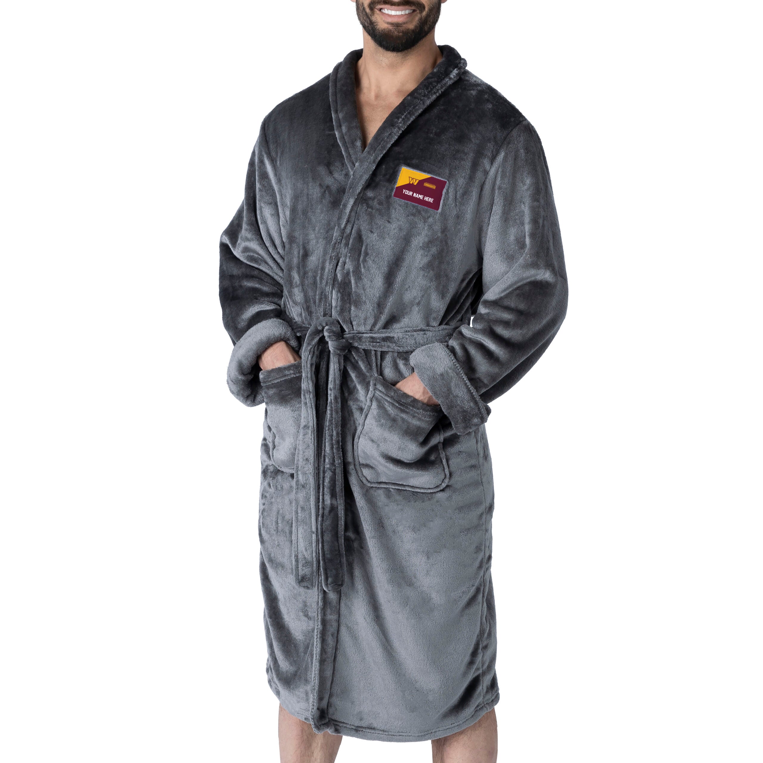 NFL Washington Commanders Snipe L/XL Personalized Silk Touch Robe 26x47 Inches