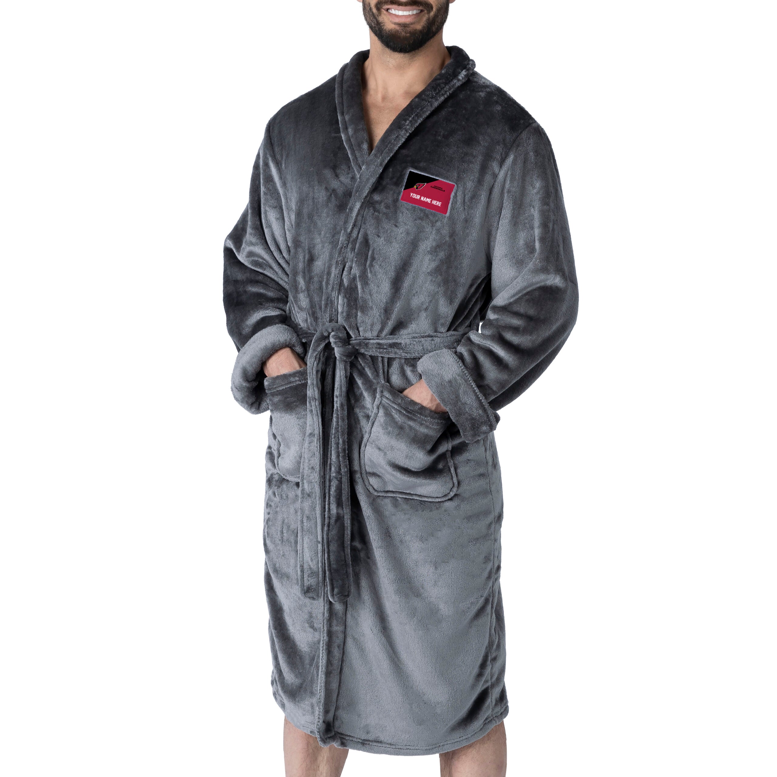 NFL Arizona Cardinals Snipe L/XL Personalized Silk Touch Robe 26x47 Inches