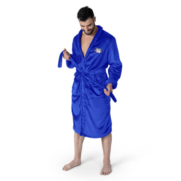 New York Giants NFL Rollout Royal Blue L/XL Silk Touch Robe