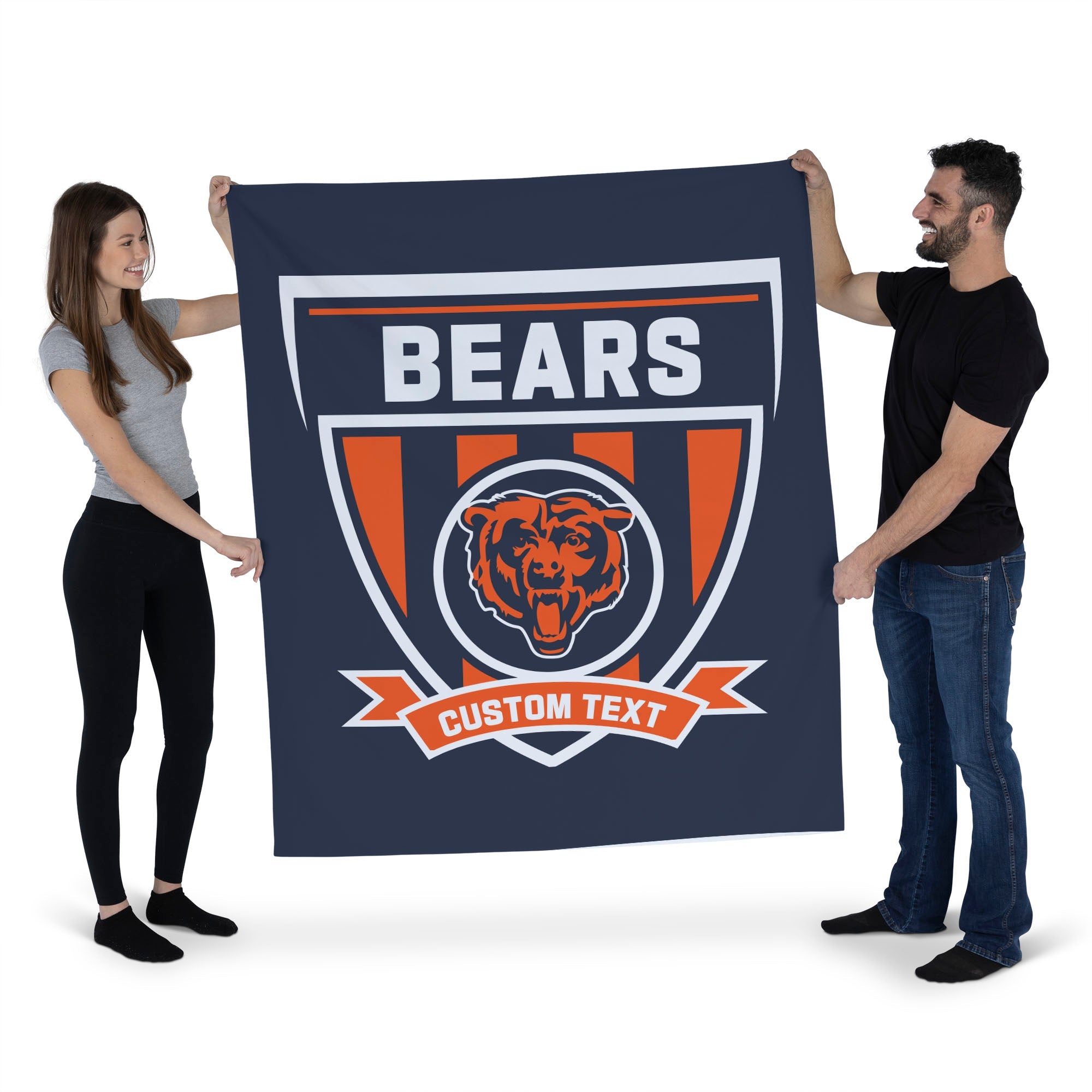 NFL Chicago Bears Allegiance Personalized Wall Hanging 50x60 Inches