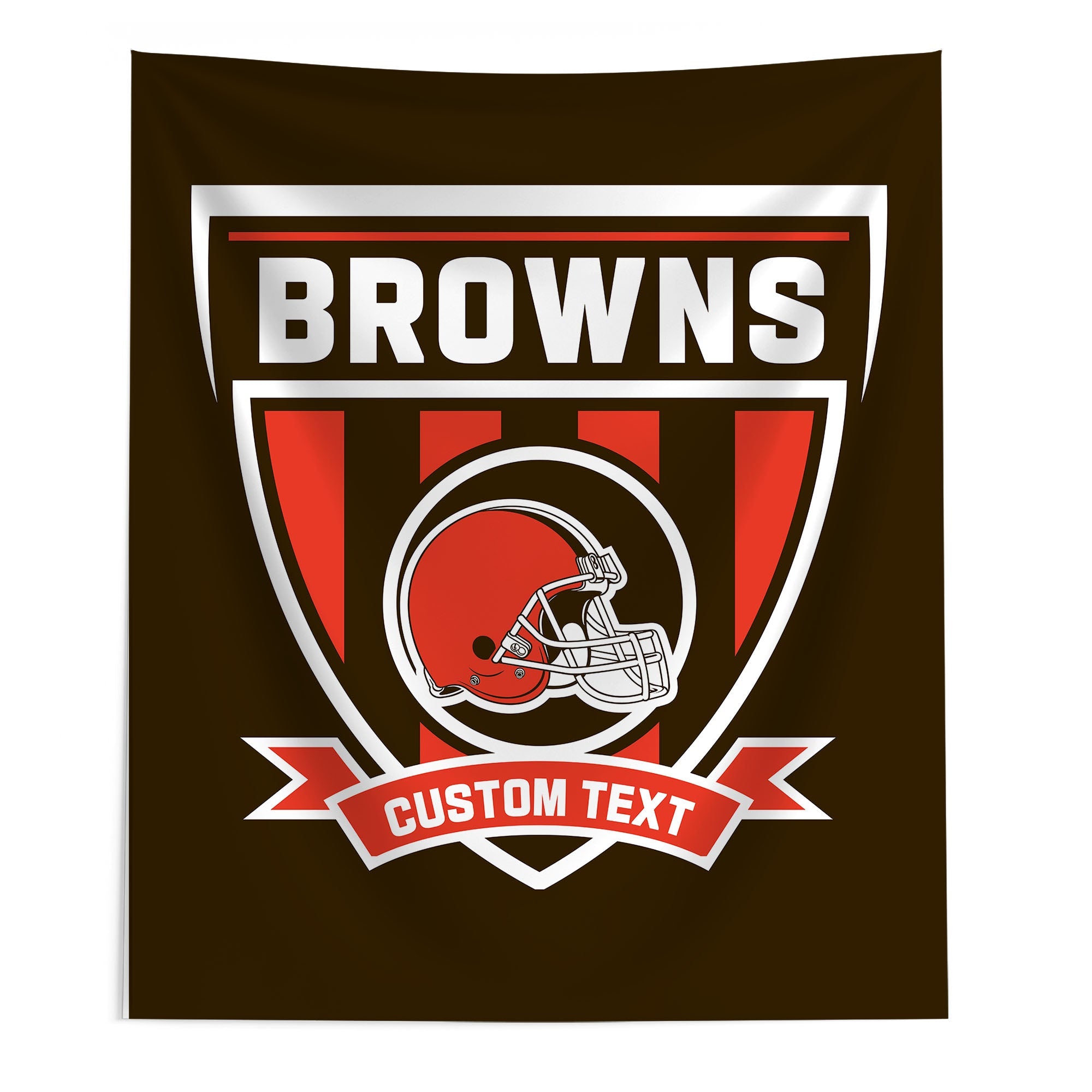 NFL Cleveland Browns Allegiance Personalized Wall Hanging 50x60 Inches