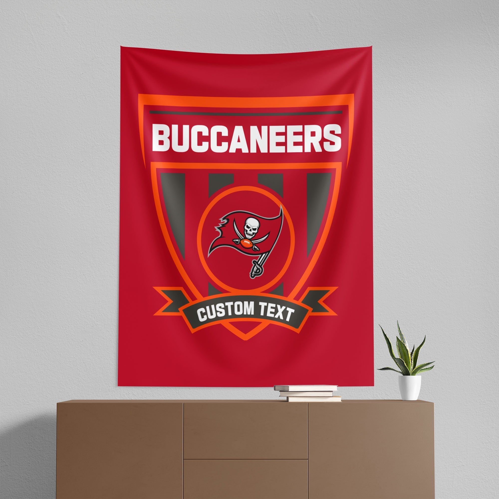 NFL Tampa Bay Buccaneers Allegiance Personalized Wall Hanging 50x60 Inches