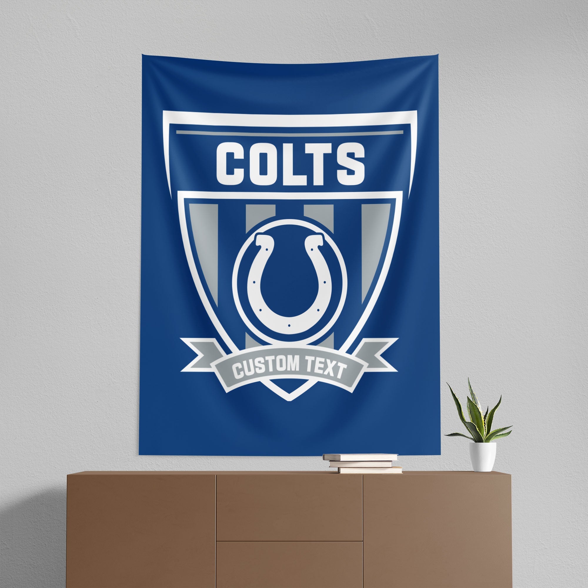 NFL Indianapolis Colts Allegiance Personalized Wall Hanging 50x60 Inches