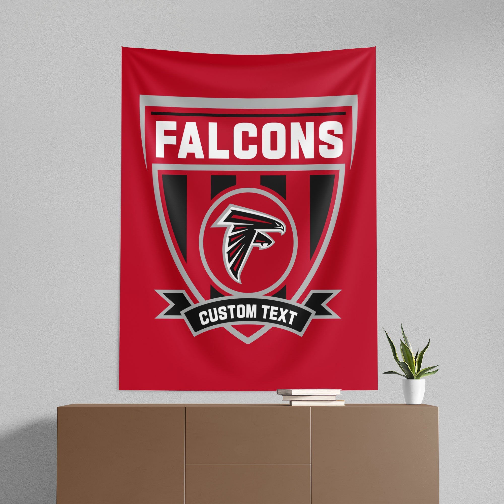 NFL Atlanta Falcons Allegiance Personalized Wall Hanging 50x60 Inches