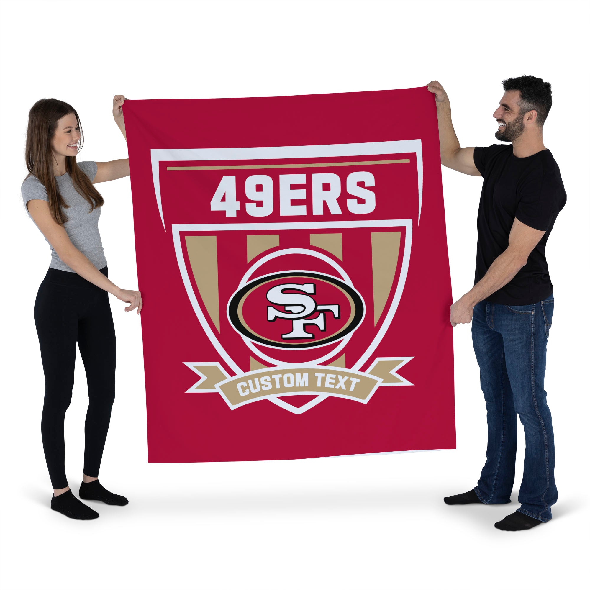 NFL San Francisco 49ers Allegiance Personalized Wall Hanging 50x60 Inches