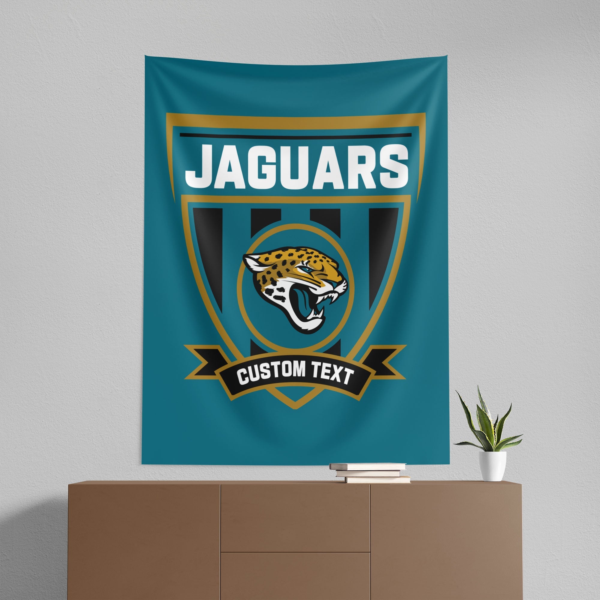 NFL Jacksonville Jaguars Allegiance Personalized Wall Hanging 50x60 Inches