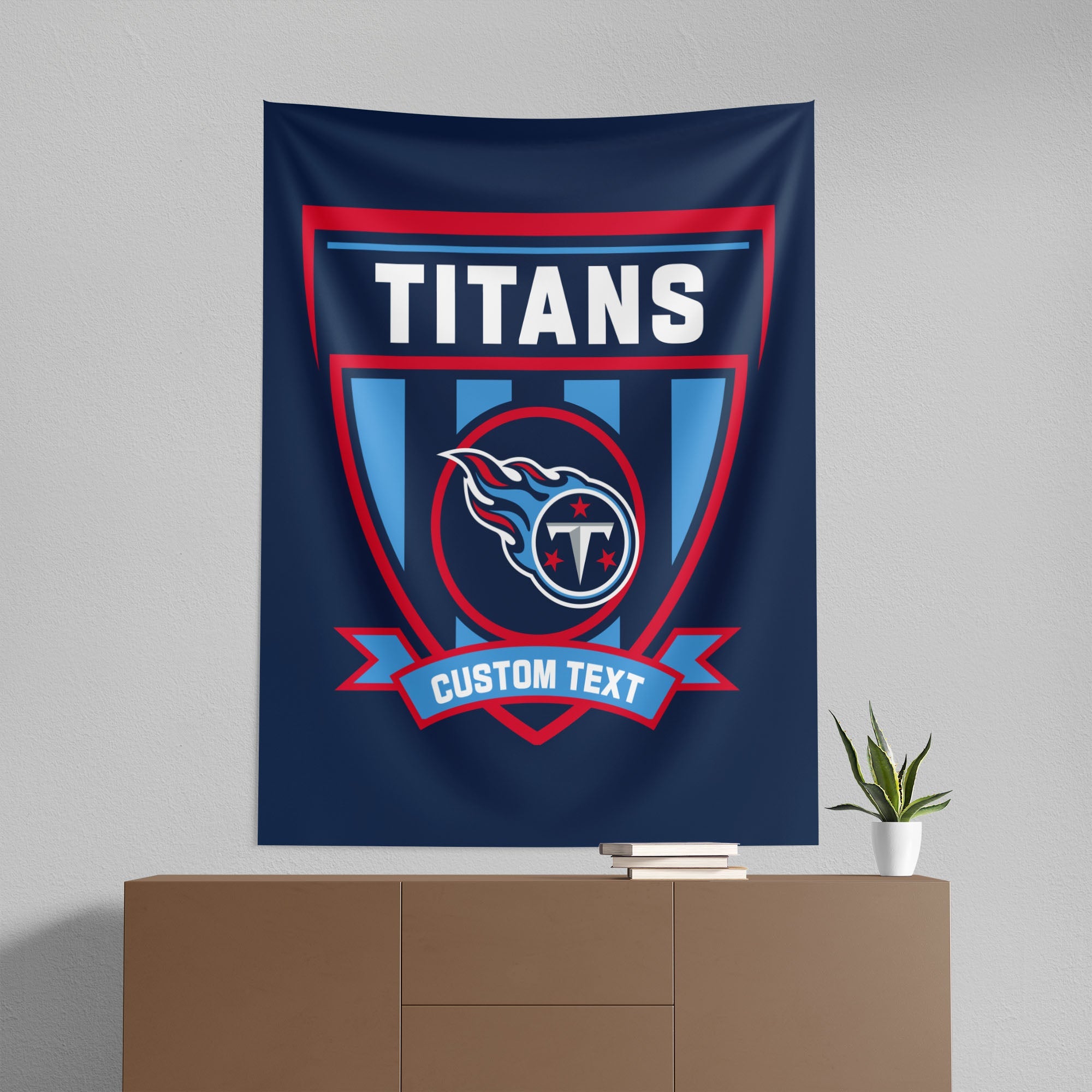 NFL Tennessee Titans Allegiance Personalized Wall Hanging 50x60 Inches