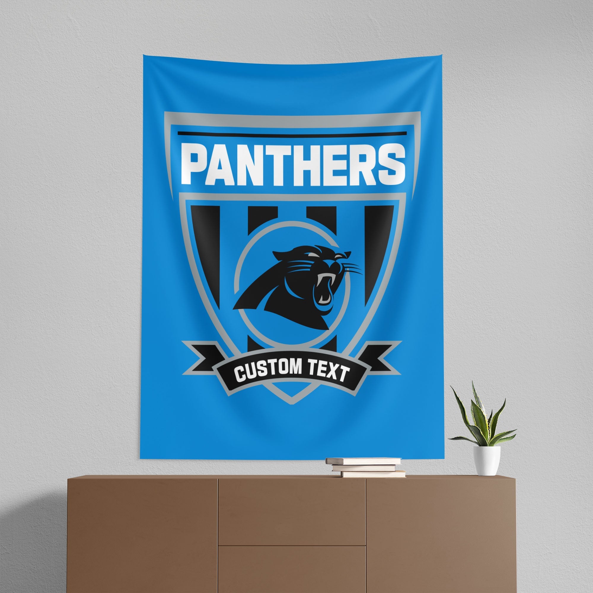 NFL Carolina Panthers Allegiance Personalized Wall Hanging 50x60 Inches