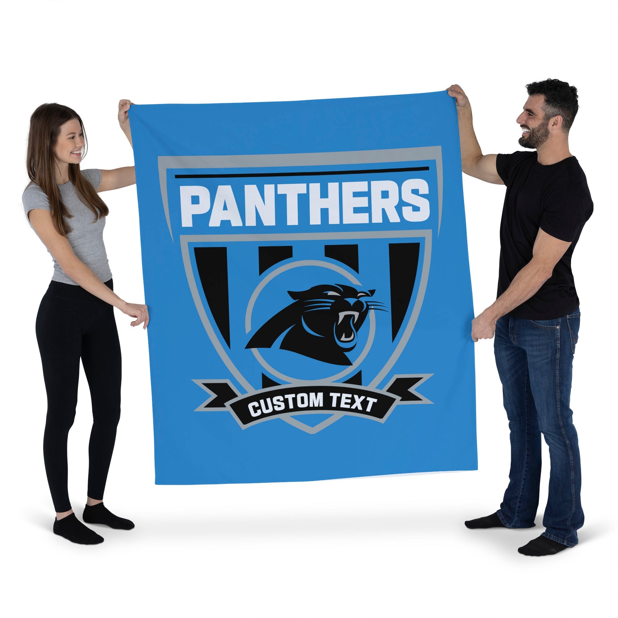 NFL Carolina Panthers Allegiance Personalized Wall Hanging 50x60 Inches