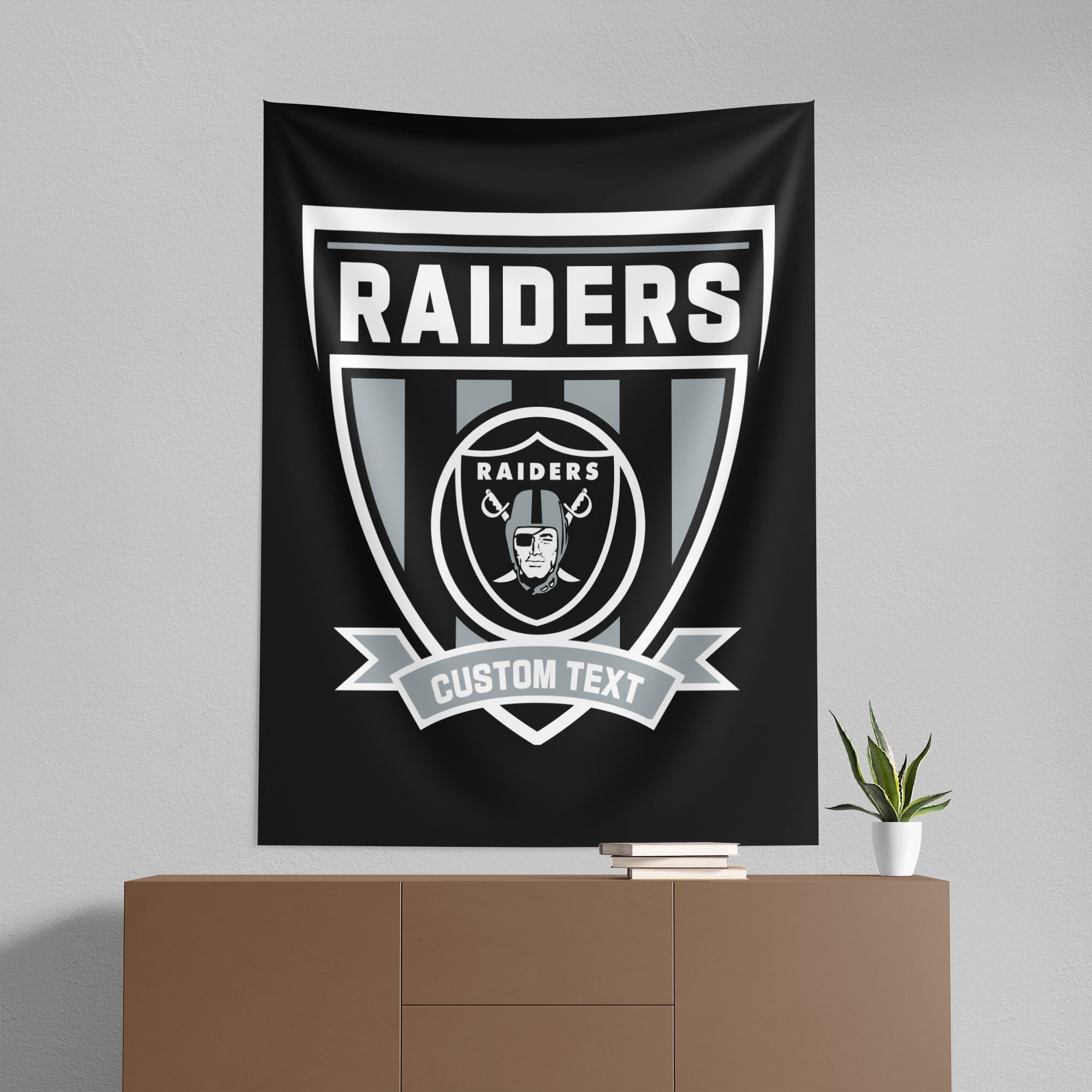 NFL Las Vegas Raiders Allegiance Personalized Wall Hanging 50x60 Inches