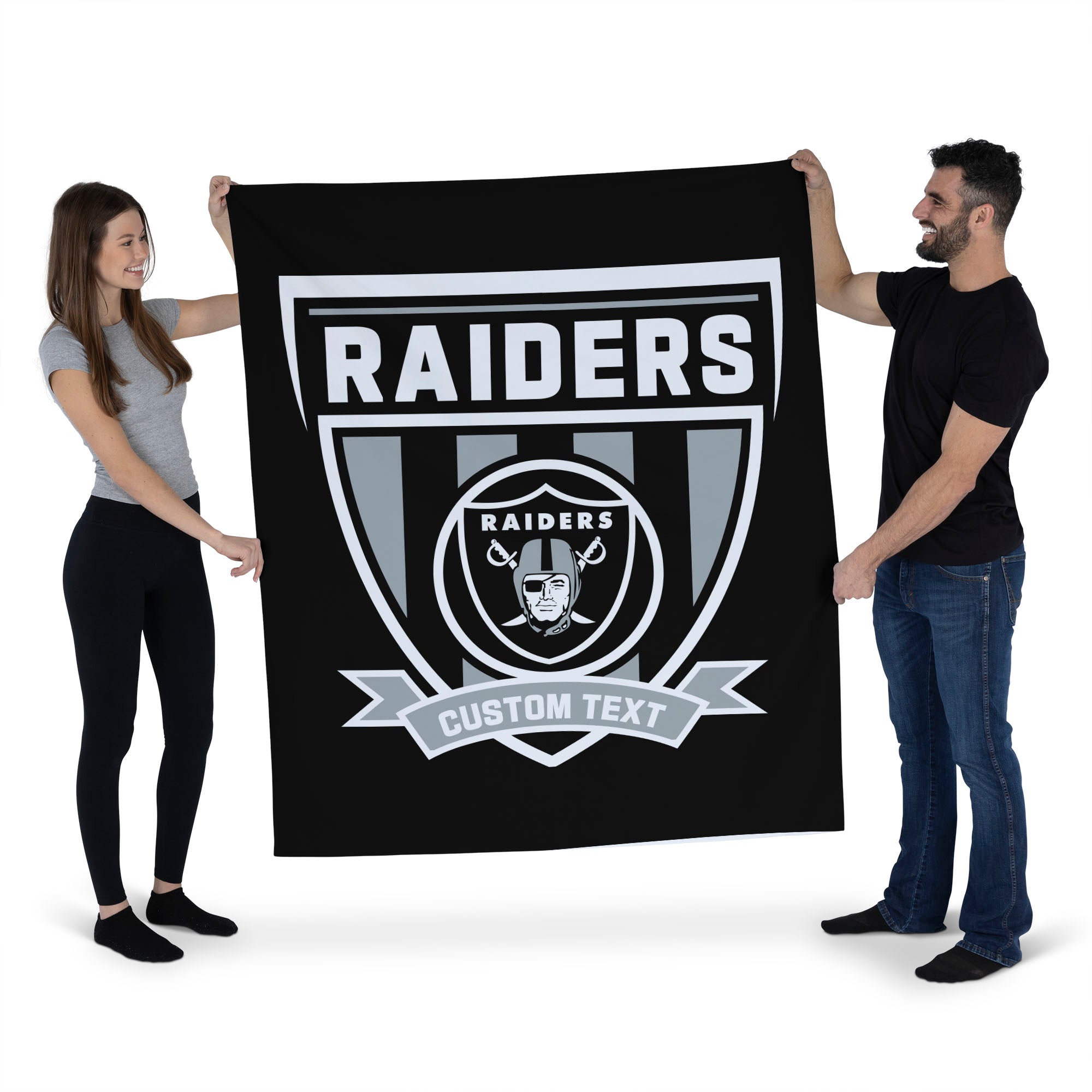 NFL Las Vegas Raiders Allegiance Personalized Wall Hanging 50x60 Inches