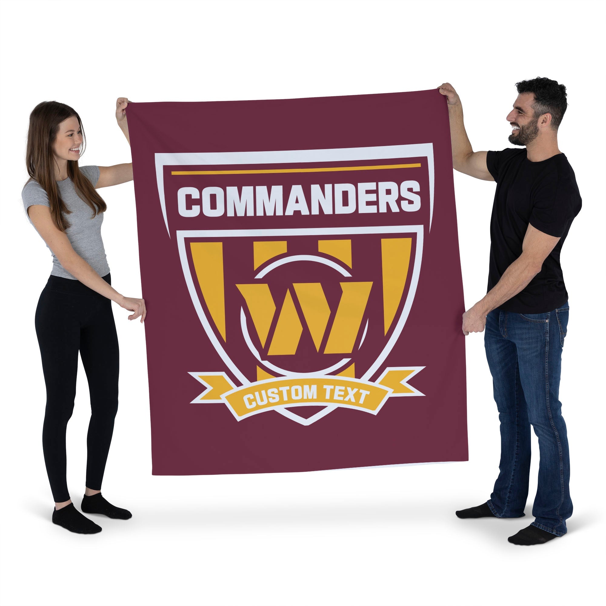 NFL Washington Commanders Allegiance Personalized Wall Hanging 50x60 Inches
