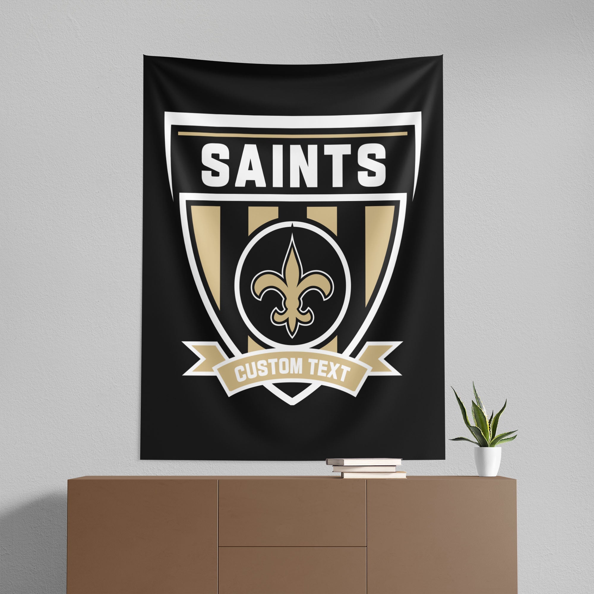 NFL New Orleans Saints Allegiance Personalized Wall Hanging 50x60 Inches
