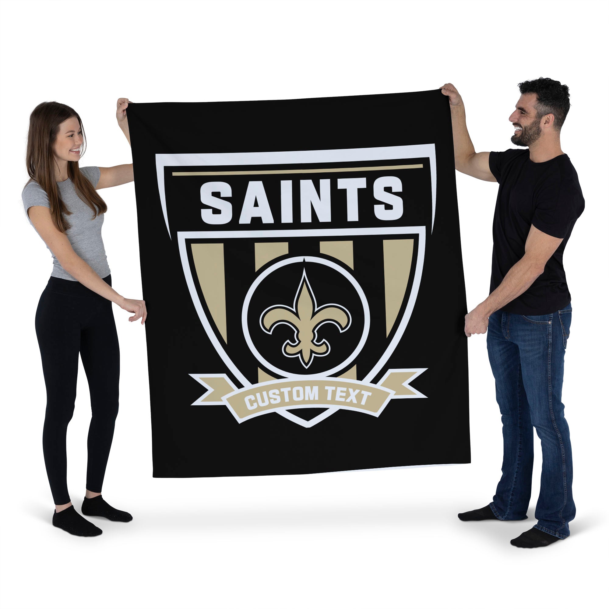 NFL New Orleans Saints Allegiance Personalized Wall Hanging 50x60 Inches