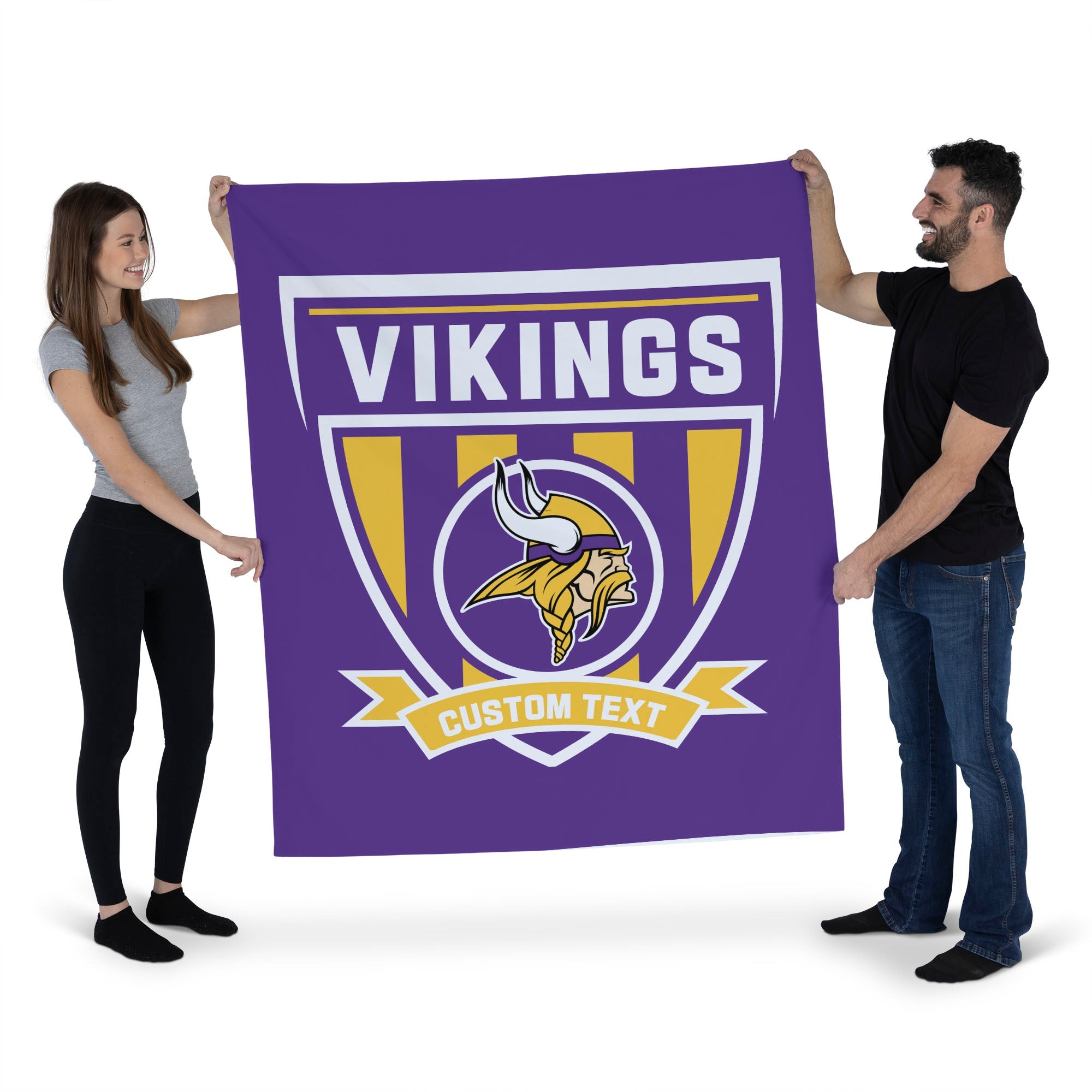 NFL Minnesota Vikings Allegiance Personalized Wall Hanging 50x60 Inches