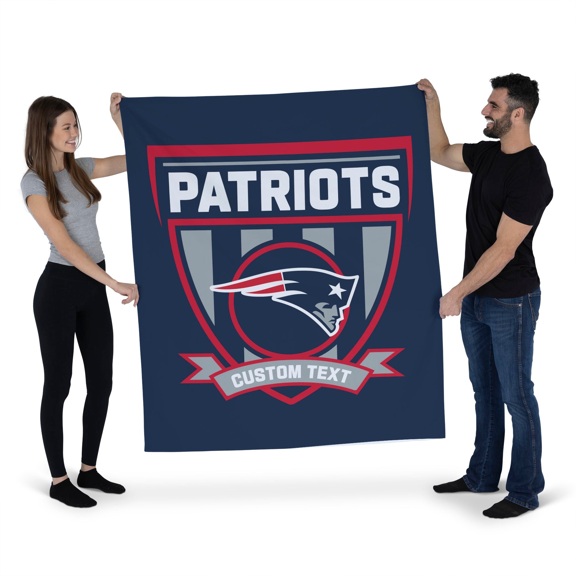 NFL New England Patriots Allegiance Personalized Wall Hanging 50x60 Inches