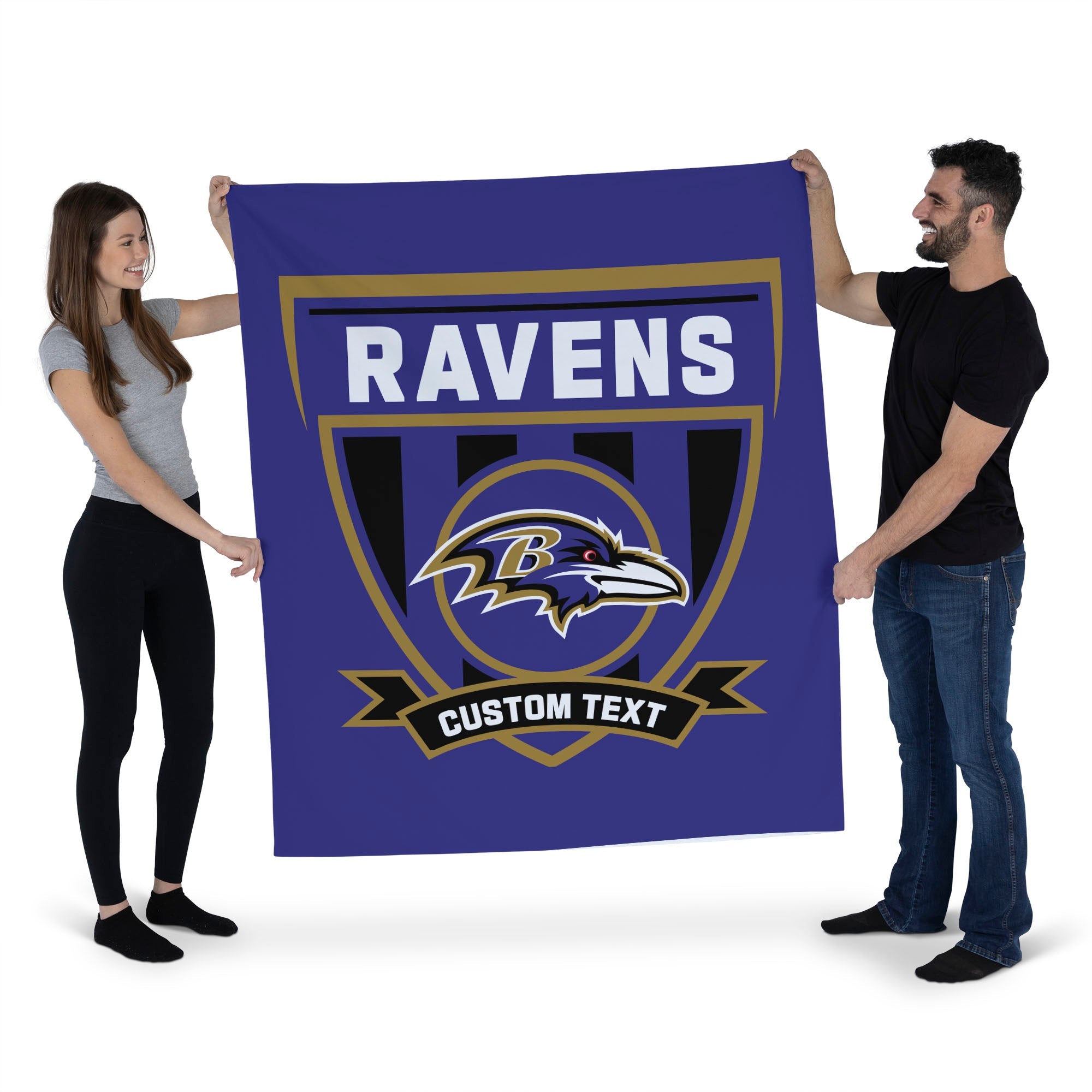 NFL Baltimore Ravens Allegiance Personalized Wall Hanging 50x60 Inches