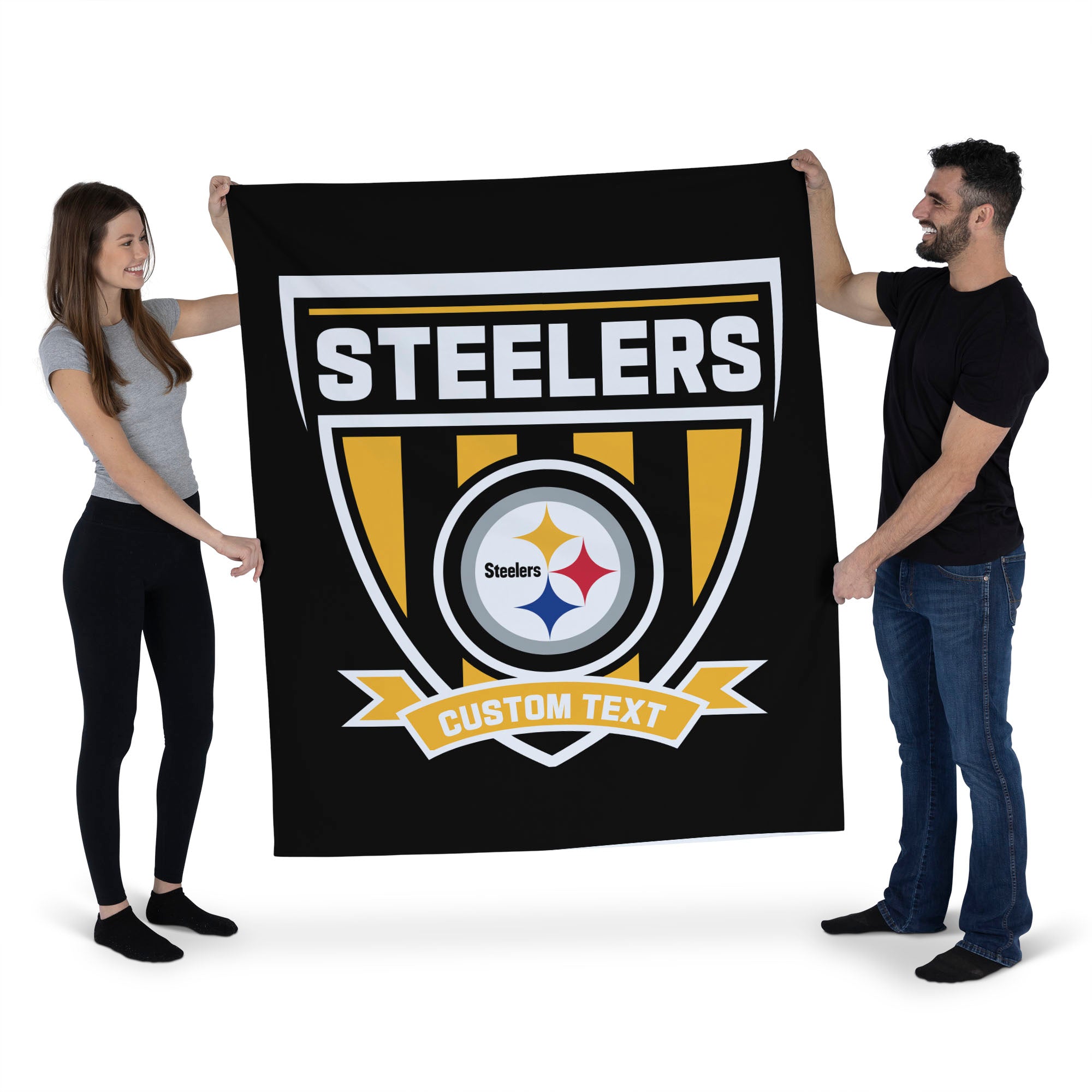 NFL Pittsburgh Steelers Allegiance Personalized Wall Hanging 50x60 Inches
