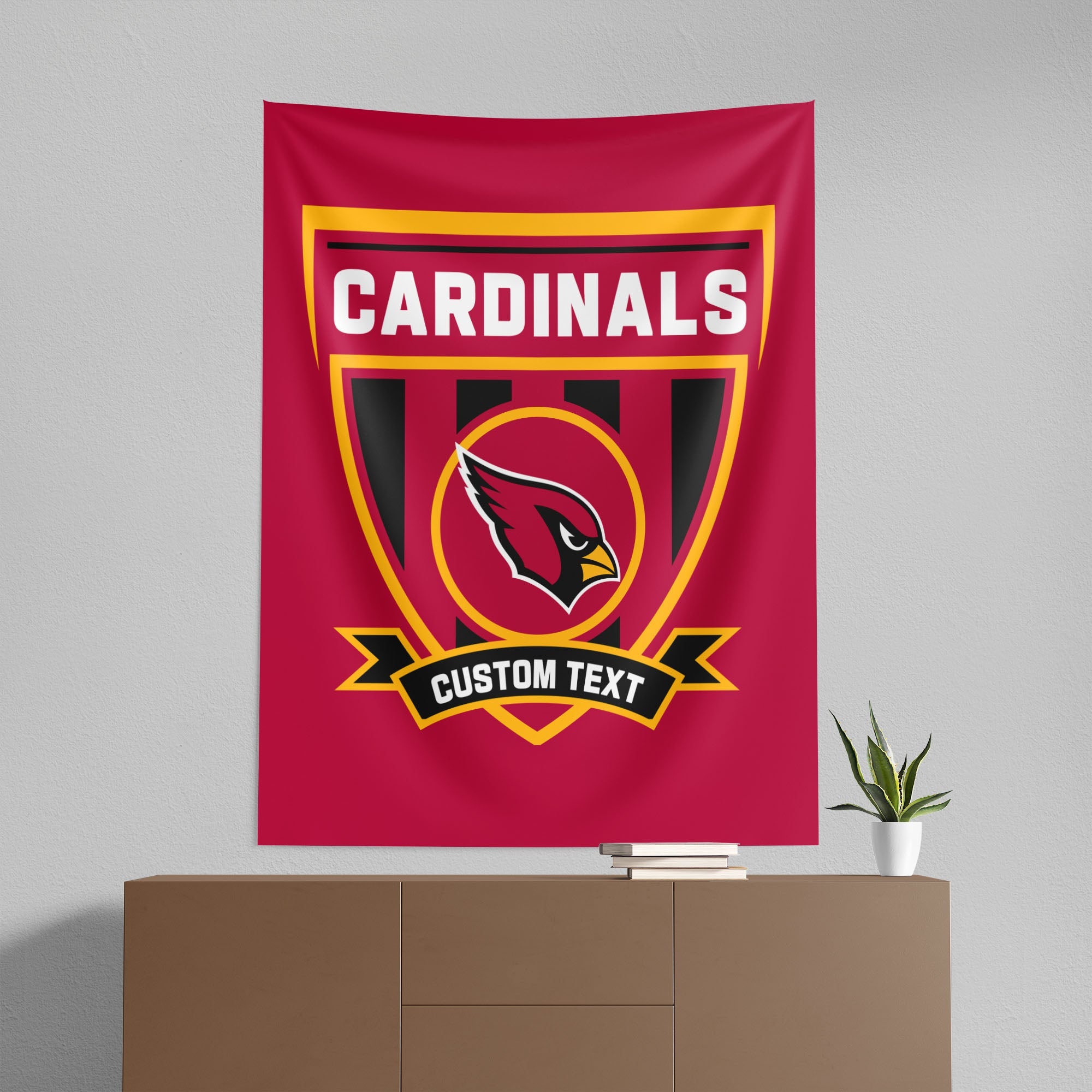 NFL Arizona Cardinals Allegiance Personalized Wall Hanging 50x60 Inches