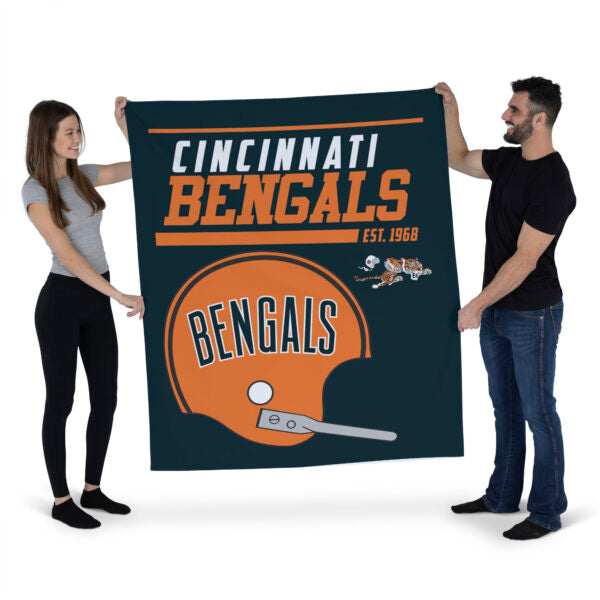Cincinnati Bengals NFL 40 YD Dash Legacy Wall Hanging 50x60 Inches