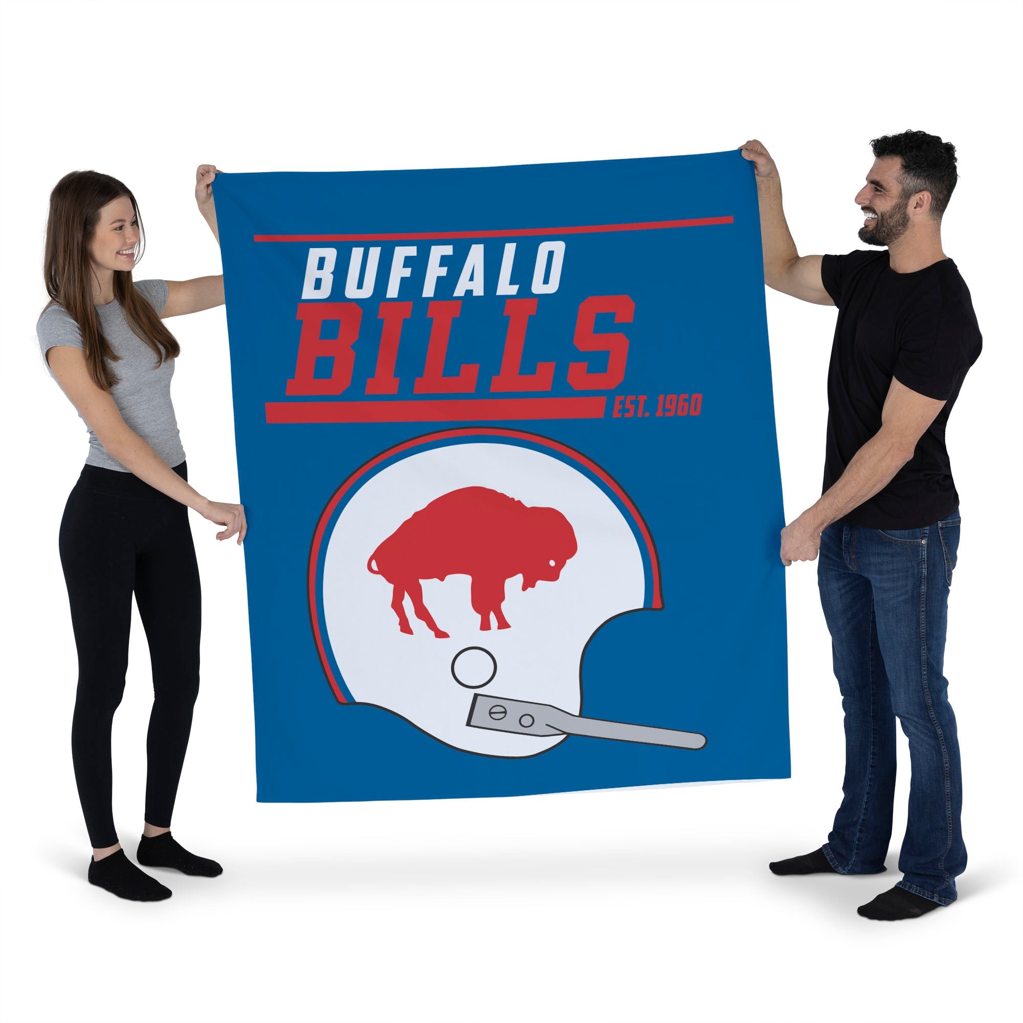 Buffalo Bills NFL 40 YD Dash Legacy Wall Hanging 50x60 Inches