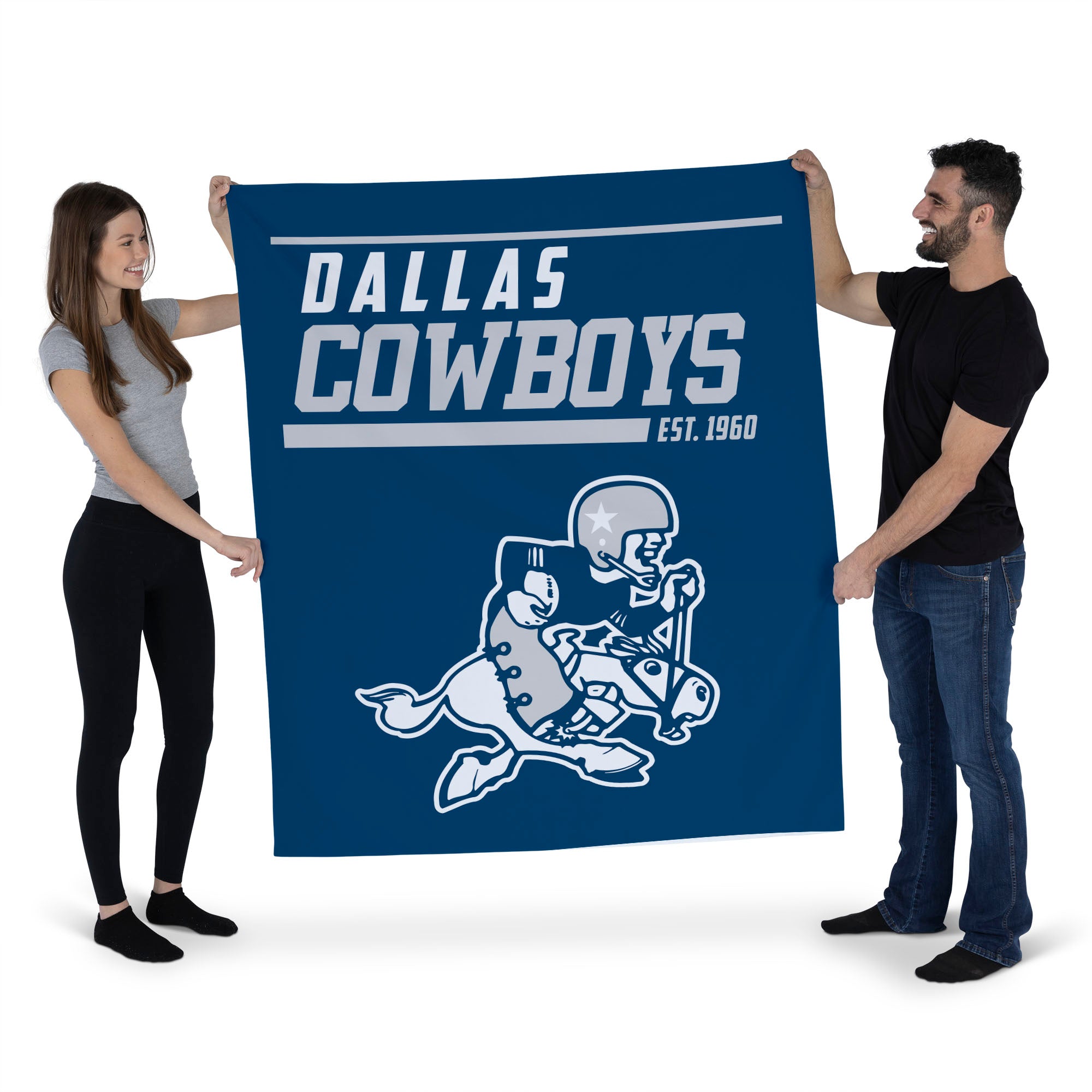 Dallas Cowboys NFL 40 YD Dash Legacy Wall Hanging 50x60 Inches