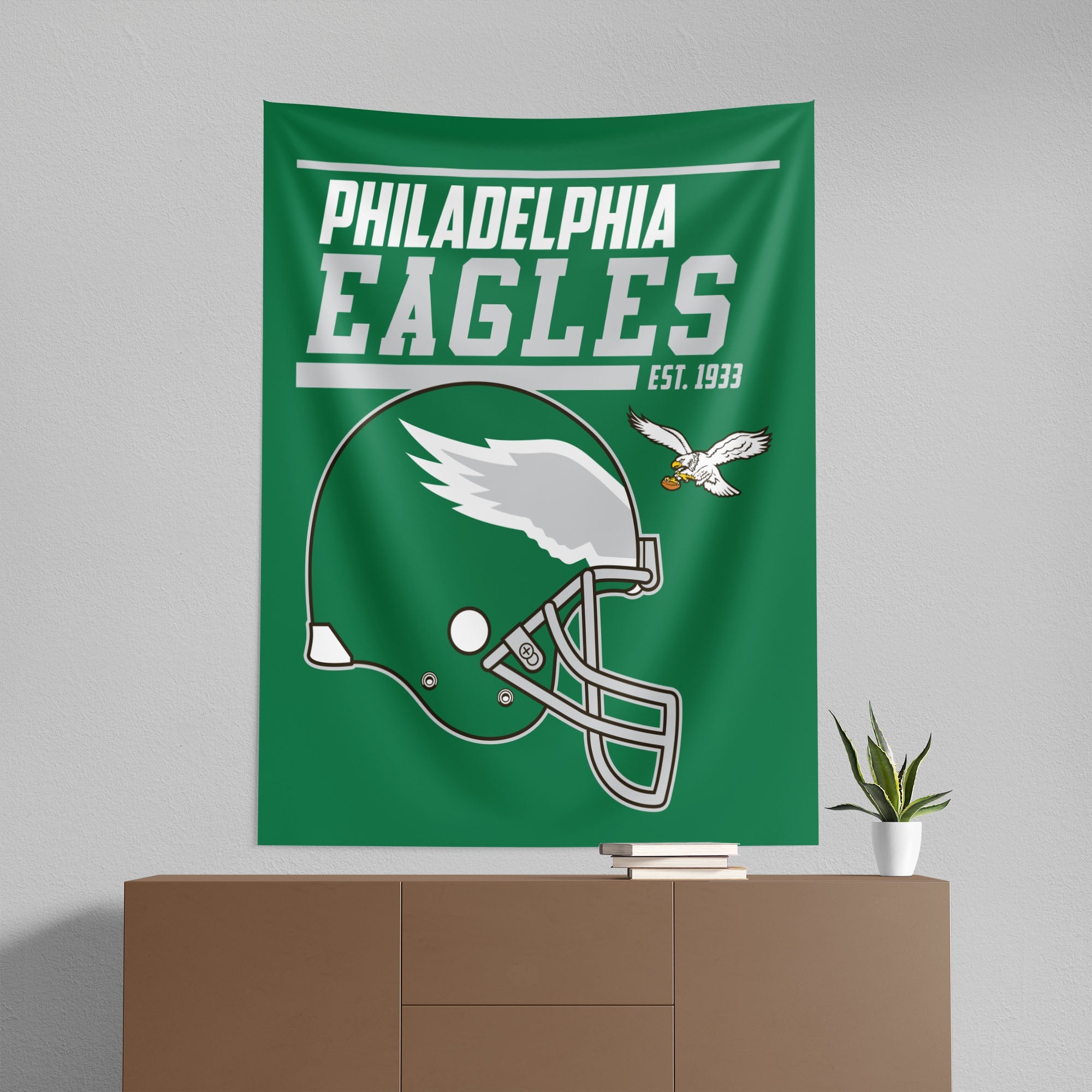 Philadelphia Eagles NFL 40 YD Dash Legacy Wall Hanging 50x60 Inches