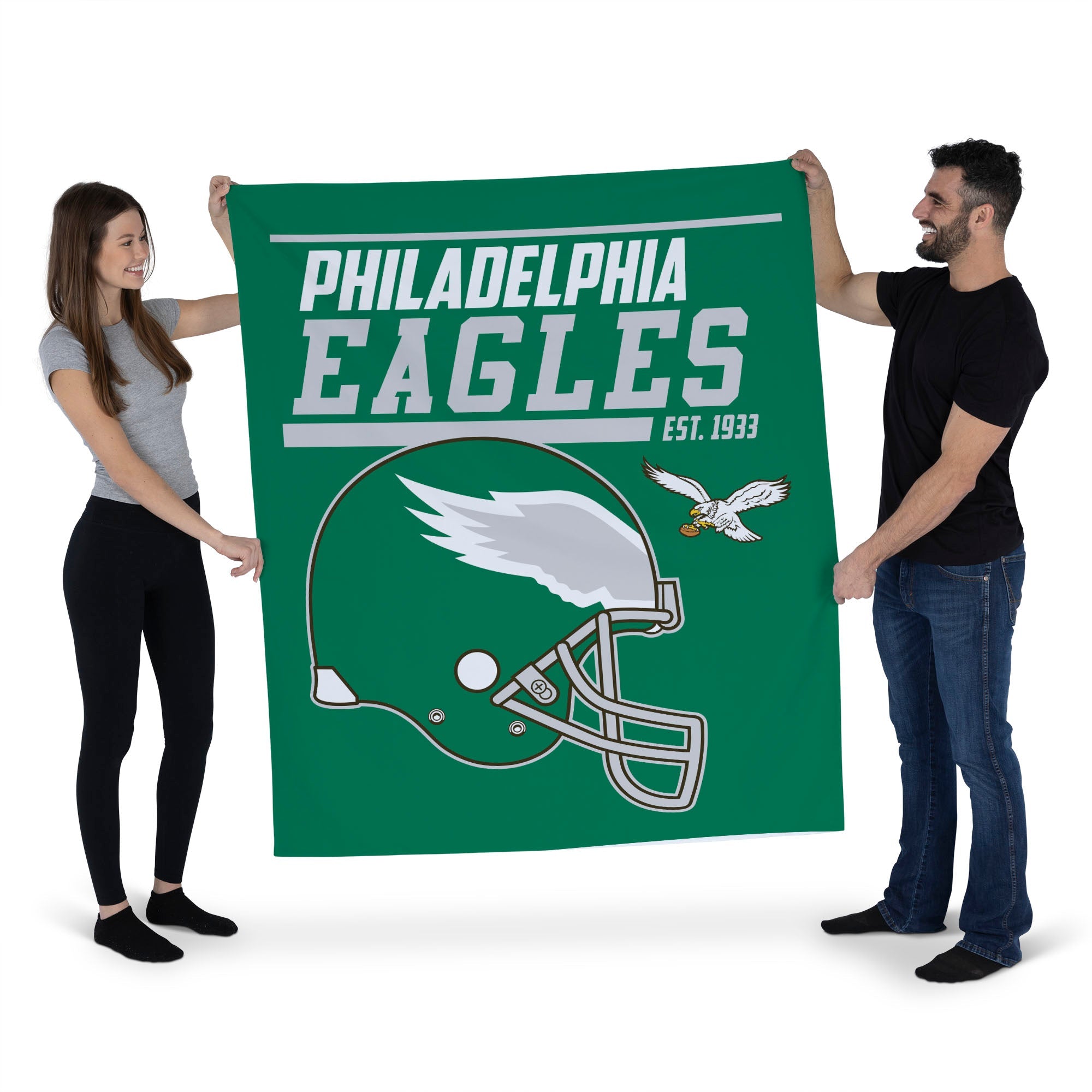 Philadelphia Eagles NFL 40 YD Dash Legacy Wall Hanging 50x60 Inches
