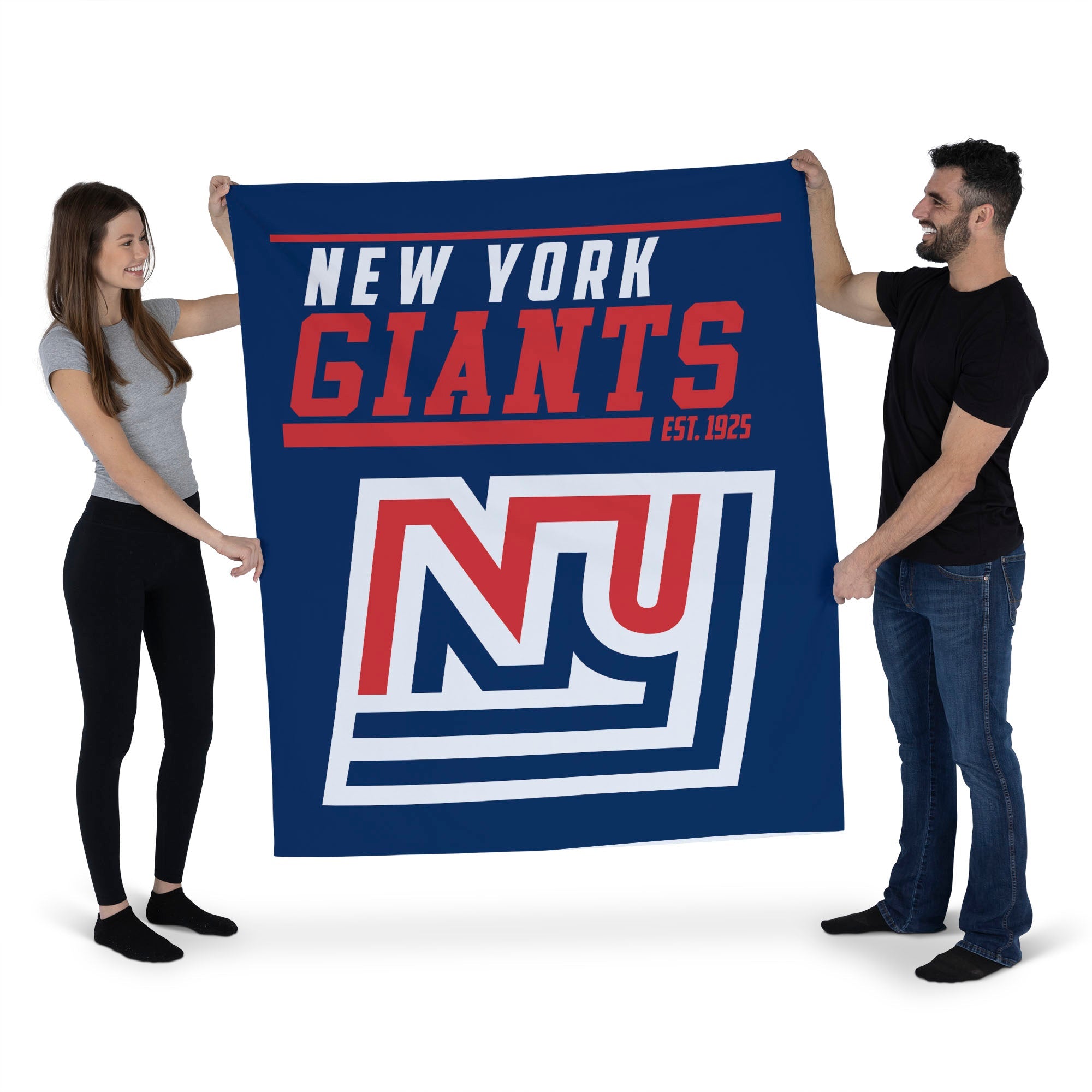 New York Giants NFL 40 YD Dash Legacy Wall Hanging 50x60 Inches