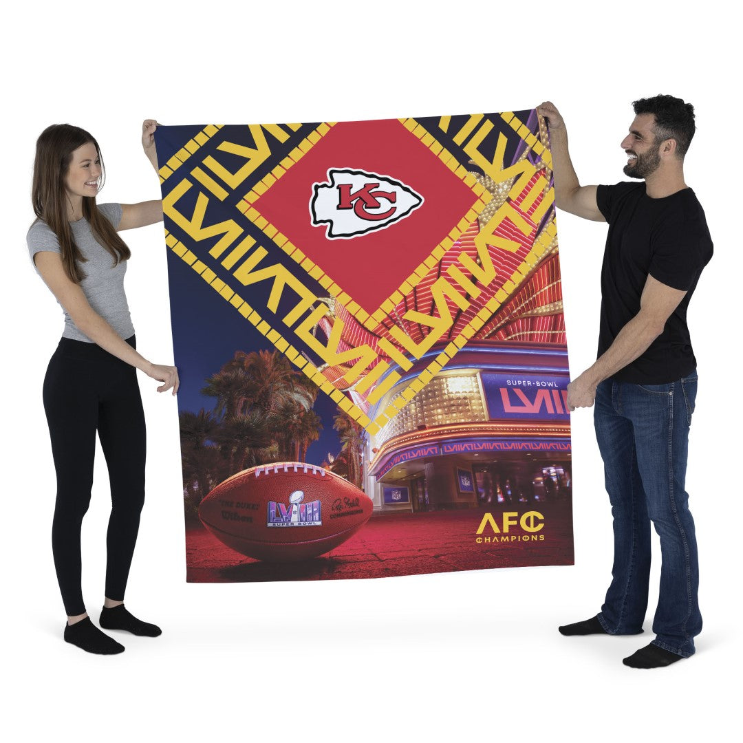 NFL Super Bowl 58 San Francisco 49ers Arrival Participant Wall Hanging 34 x 40 Inches