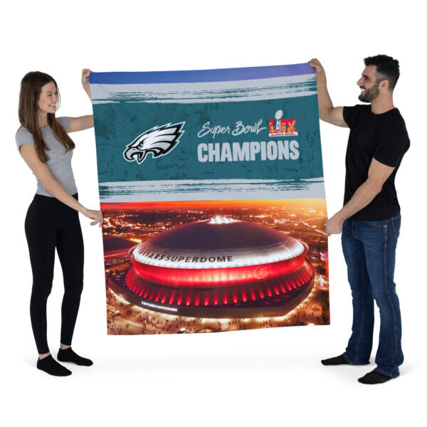 Philadelphia Eagles NFL 2025 Super Bowl LIX Dome Wall Hanging 50X60 Inches