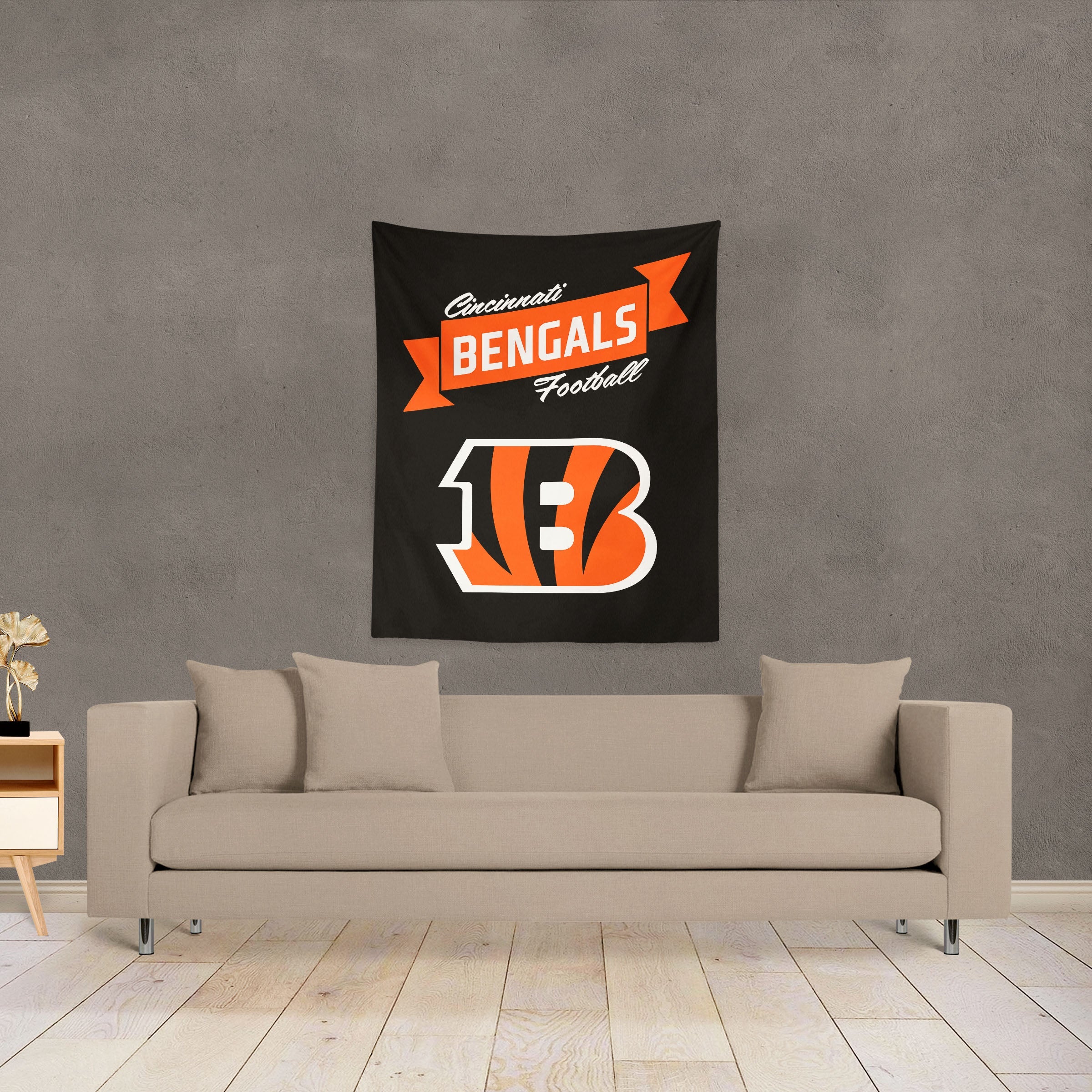 NFL Cincinnati Bengals Premium Wall Hanging 34 x 40 Inches