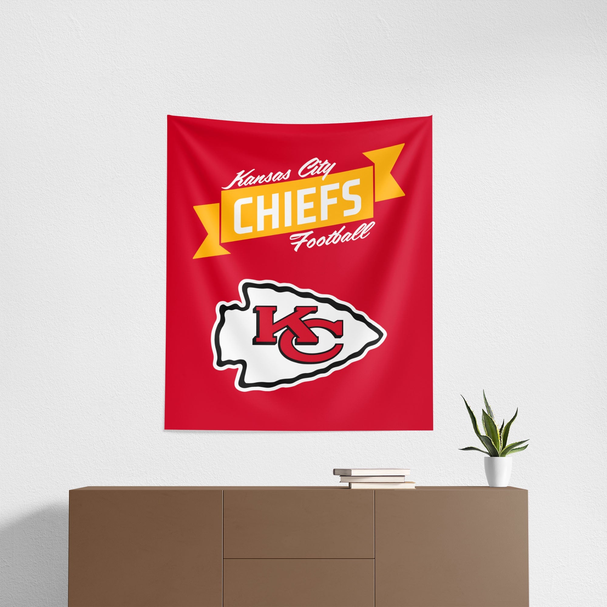 NFL Kansas City Chiefs Premium Wall Hanging 34 x 40 Inches