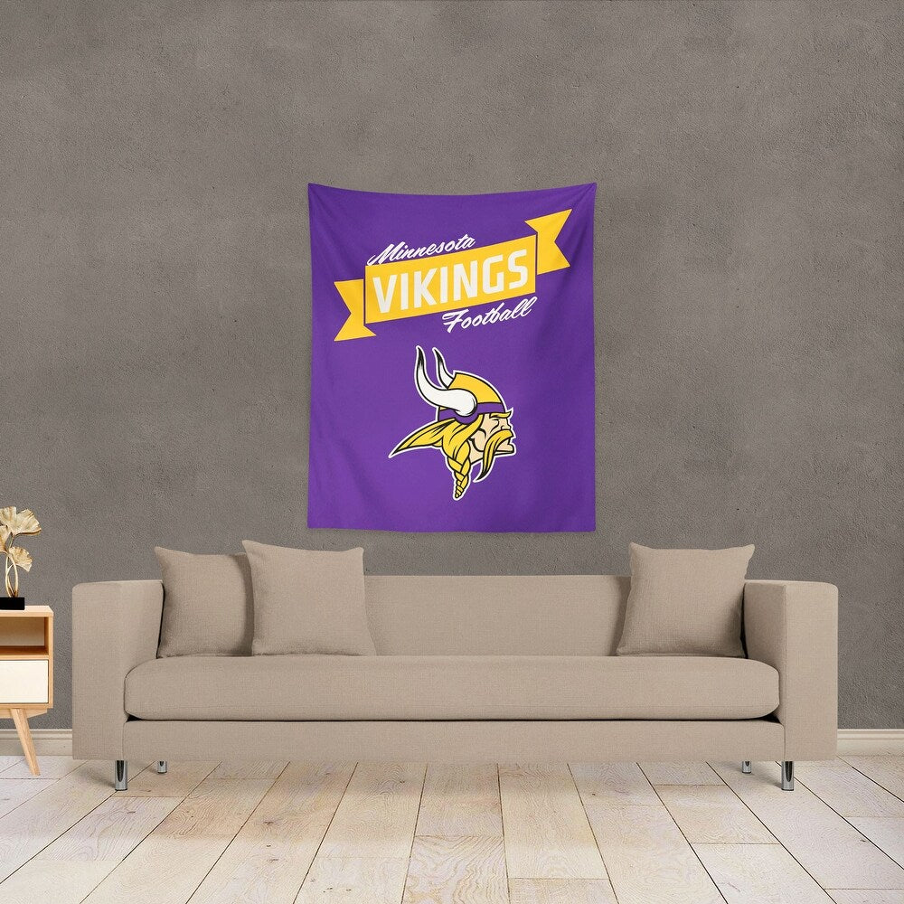 NFL Minnesota Vikings Premium Wall Hanging 34 x 40 Inches