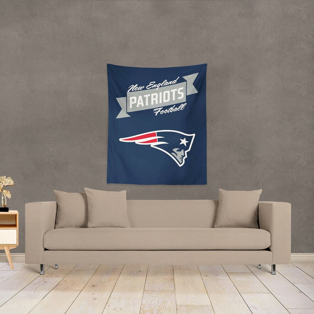 NFL New England Patriots Premium Wall Hanging 34 x 40 Inches