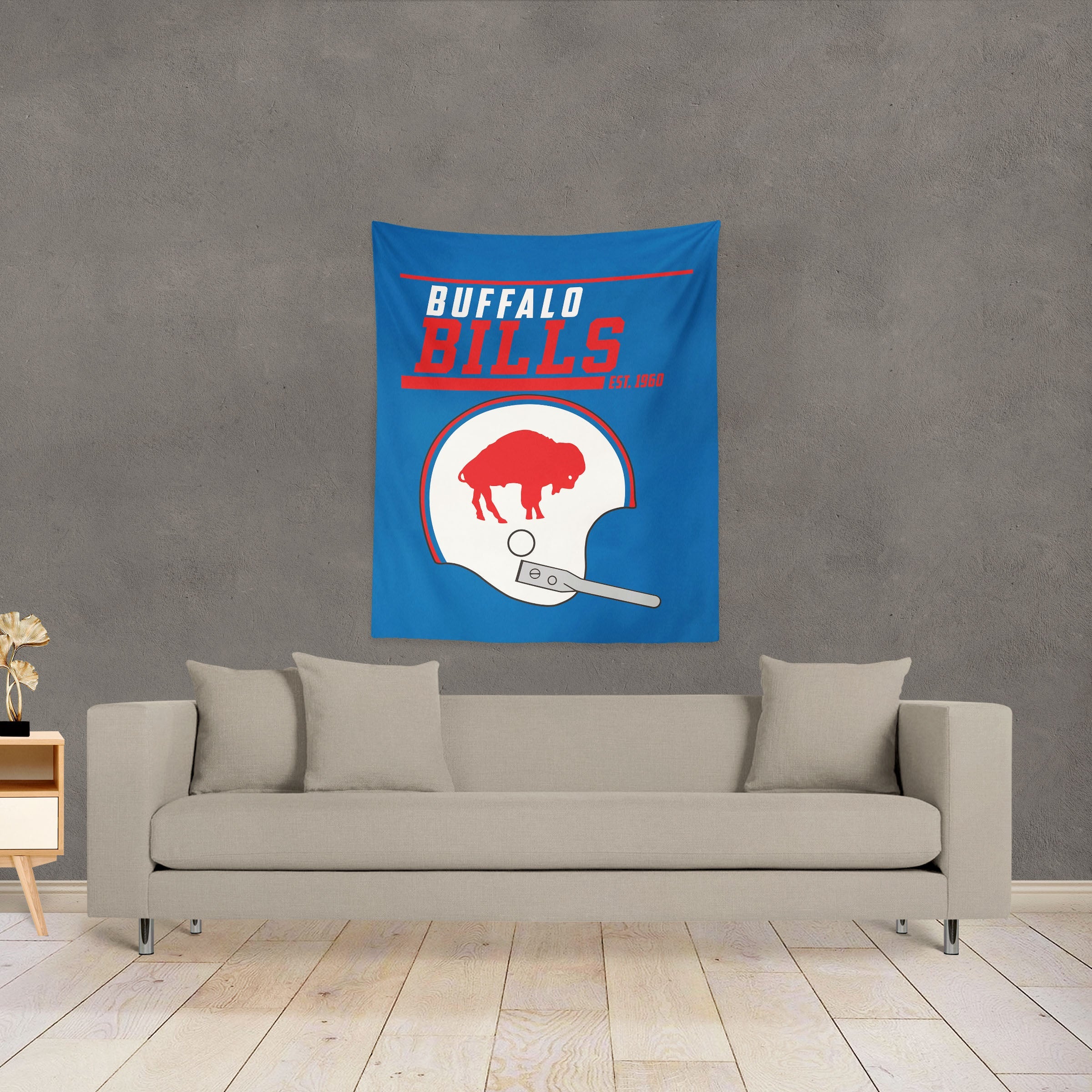 NFL Buffalo Bills 40 YD Dash Legacy Wall Hanging 34 x 40 Inches