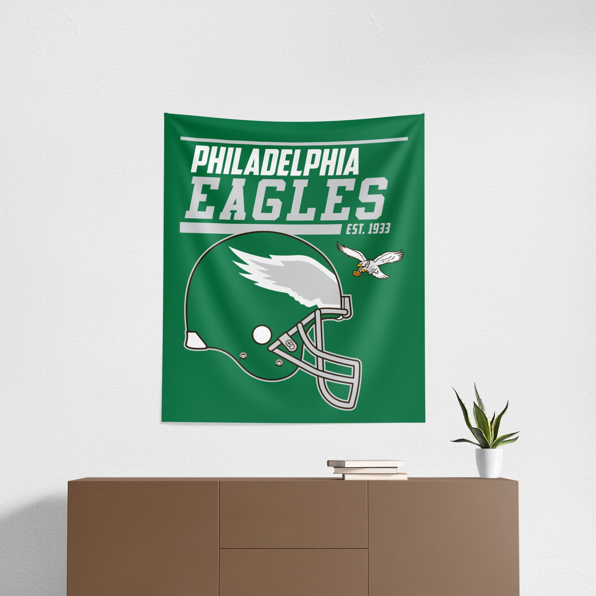 NFL Philadelphia Eagles 40 YD Dash Legacy Wall Hanging 34 x 40 Inches