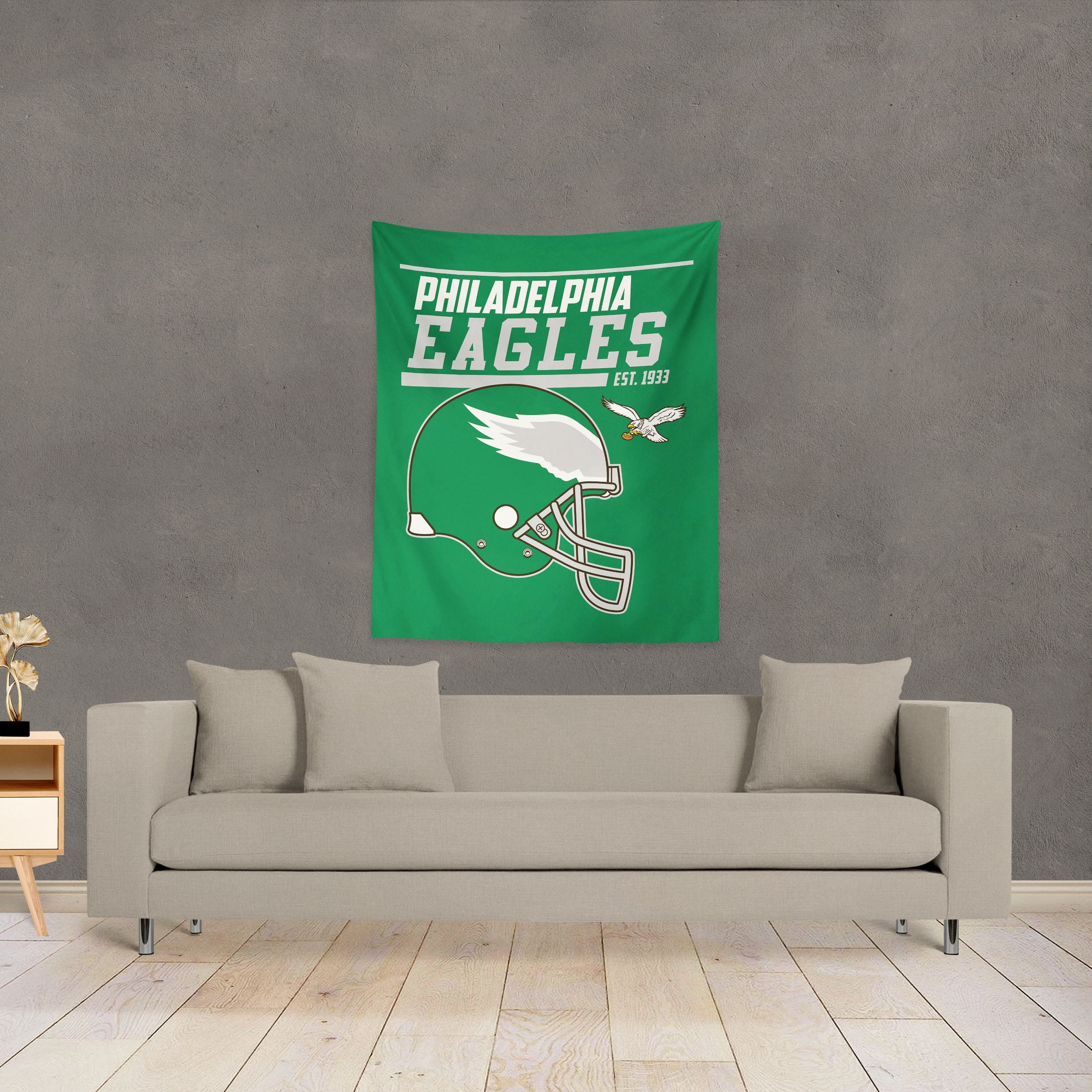 NFL Philadelphia Eagles 40 YD Dash Legacy Wall Hanging 34 x 40 Inches