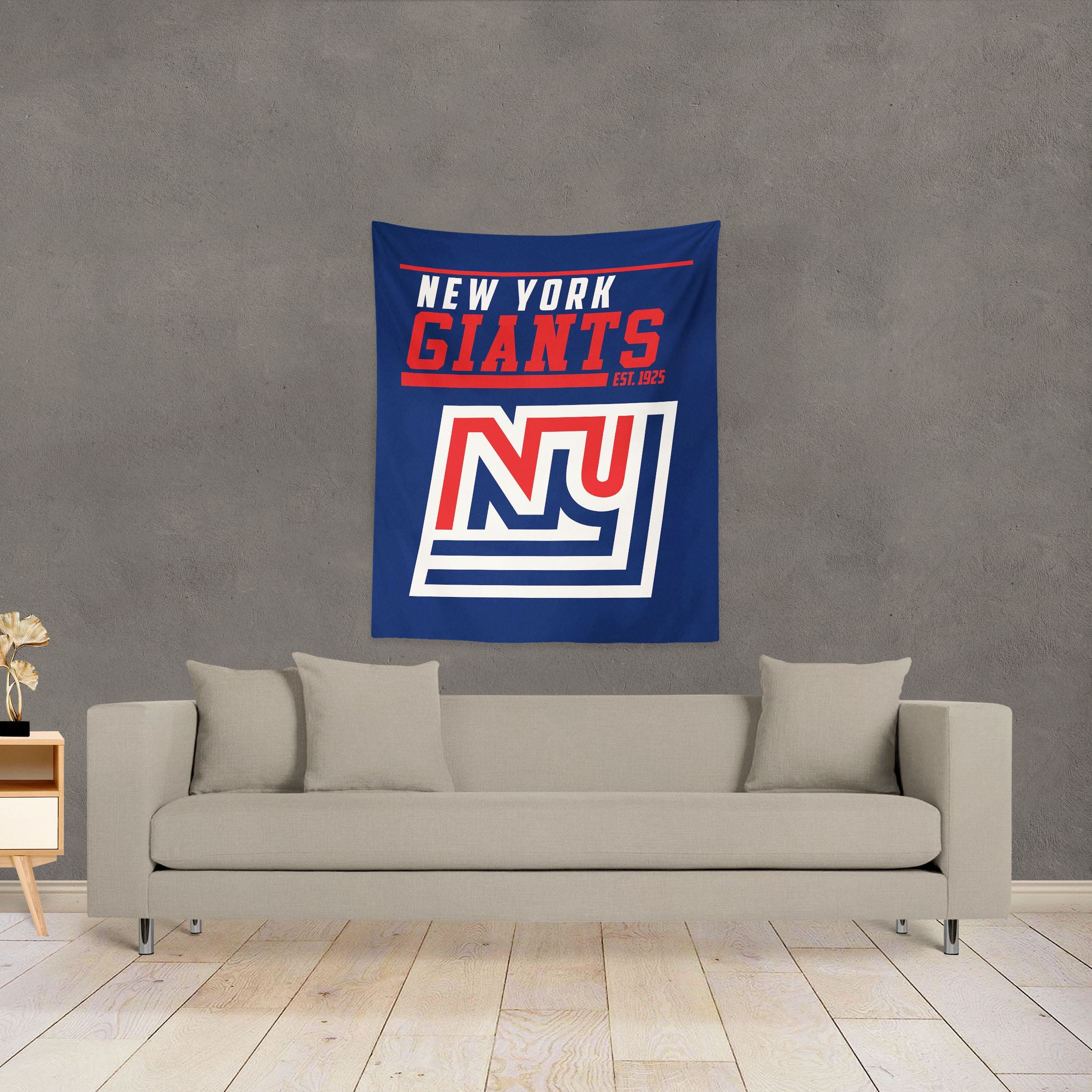 NFL New York Giants 40 YD Dash Legacy Wall Hanging 34x40 Inches