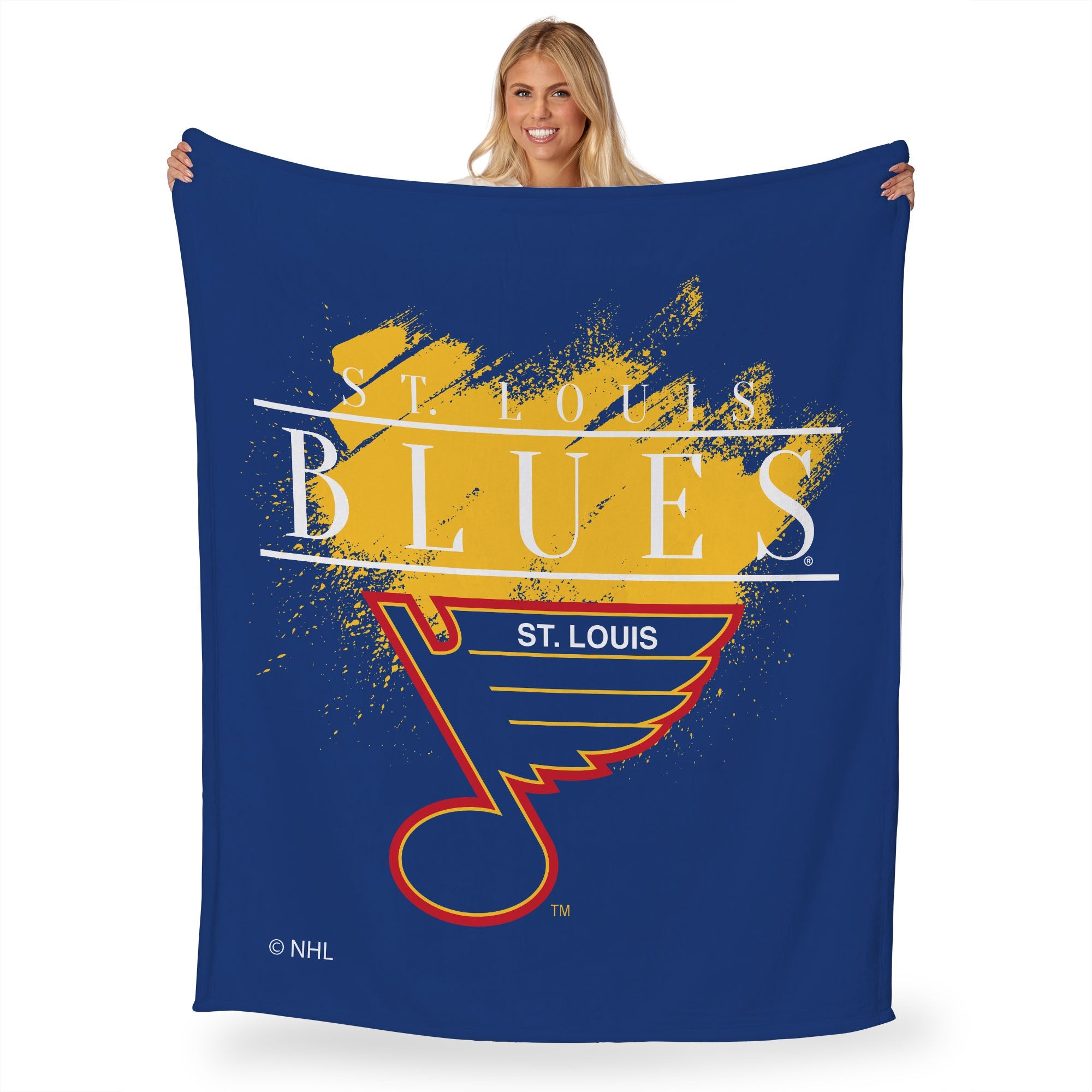 NHL St. Louis Blues Vintage Silk Touch Throw Blanket 50x60 Inches