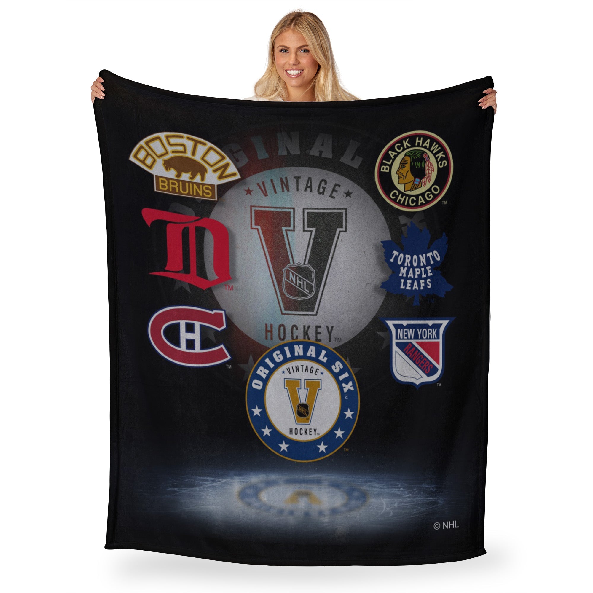 NHL First Six First Six Silk Touch Throw Blanket 50x60 Inches