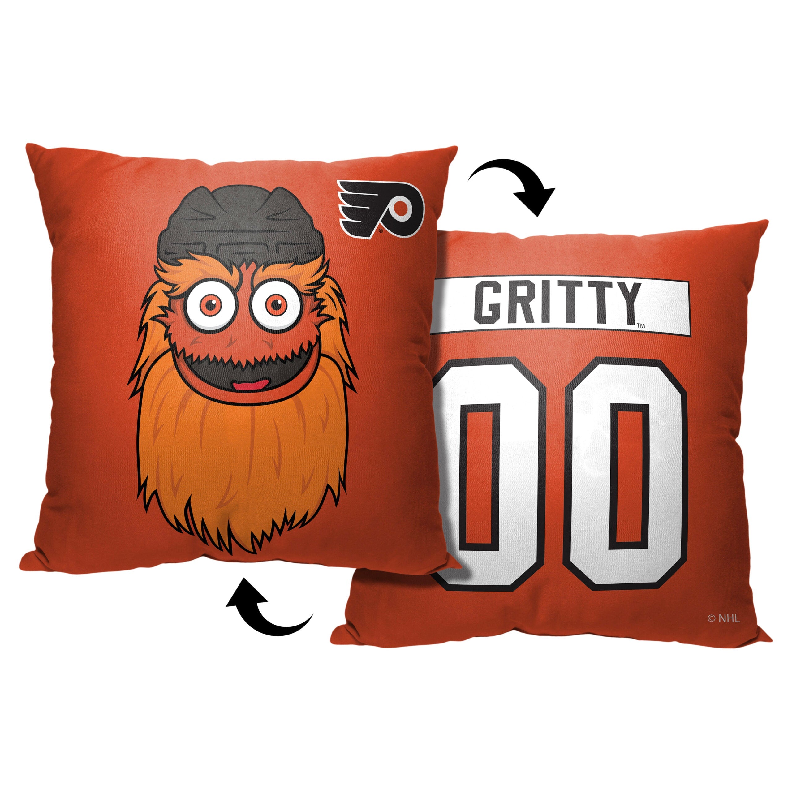 NHL Philadelphia Flyers Mascot Love Throw Pillow 18x18 Inches