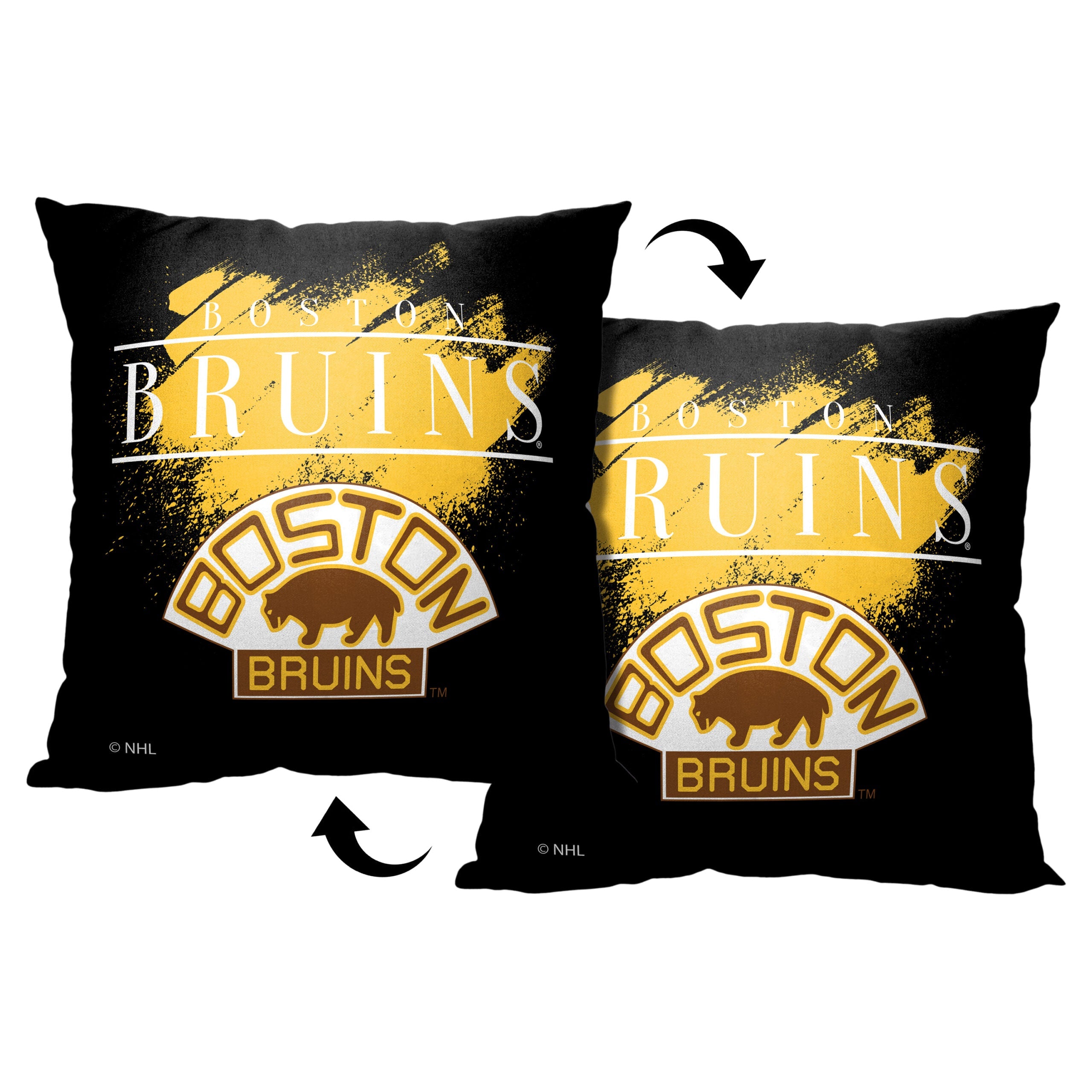 NHL Boston Bruins Vintage Throw Pillow 18x18 Inches