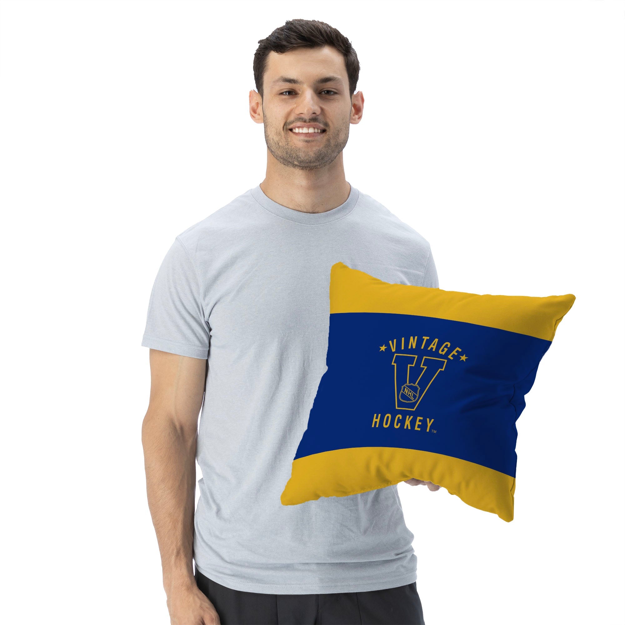 St. Louis Blues NHL Vintage Logo Throw Pillow 18X18