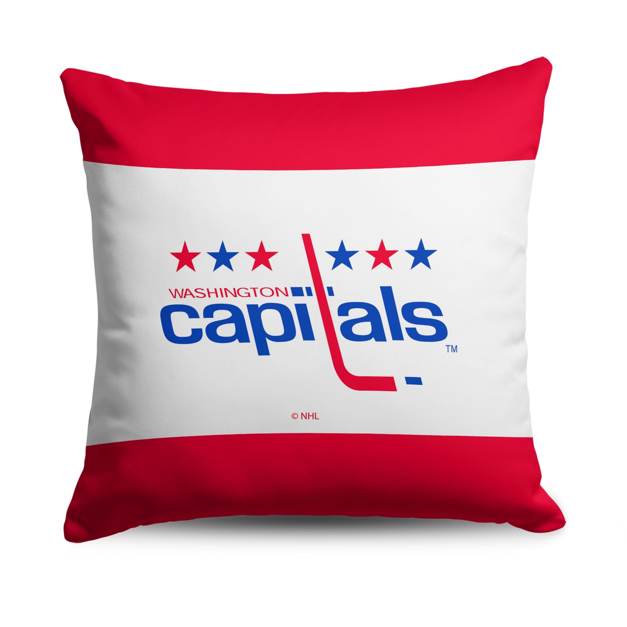 Washington Capitals NHL Vintage Logo Throw Pillow 18X18