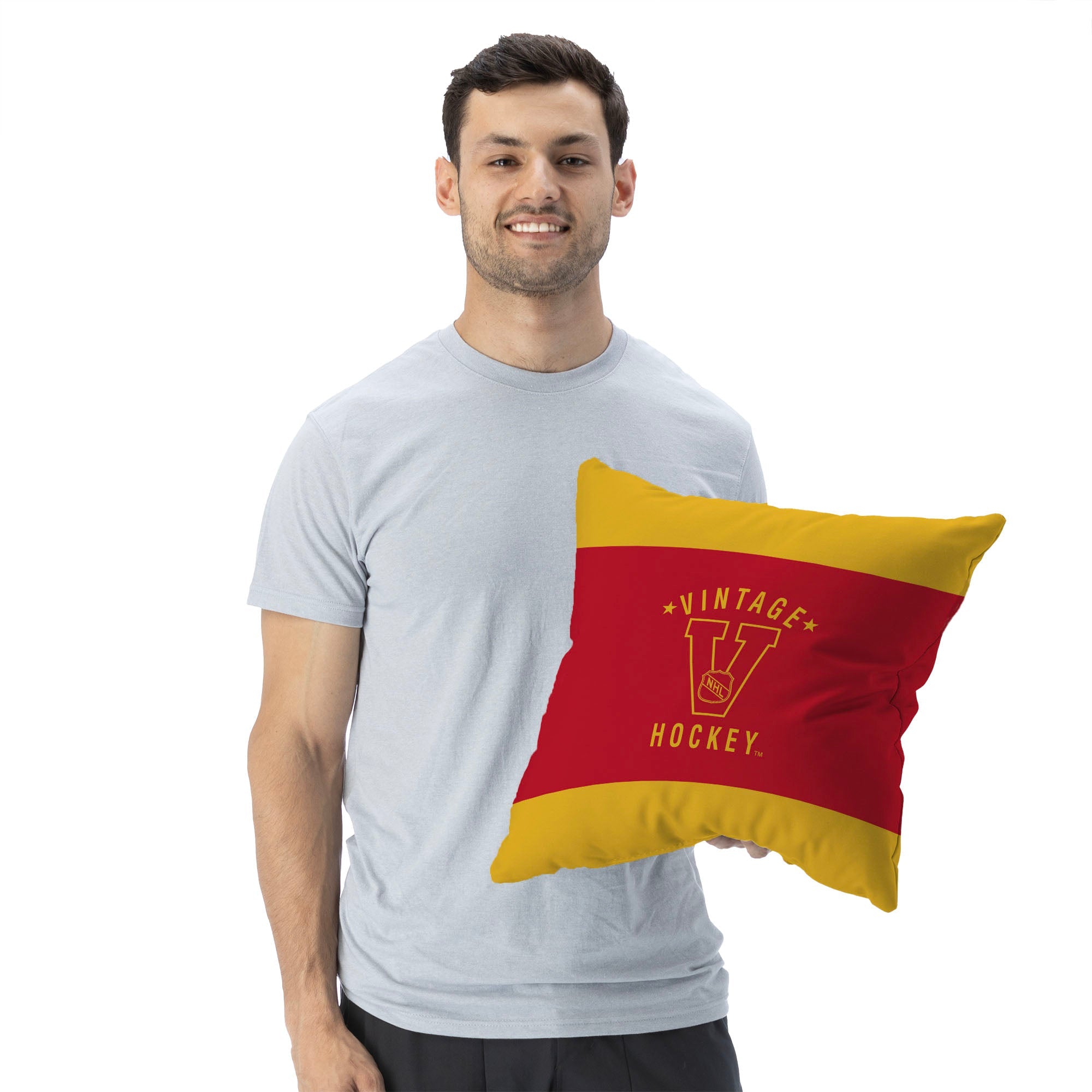 Atlanta Flames NHL Vintage Logo Throw Pillow 18X18