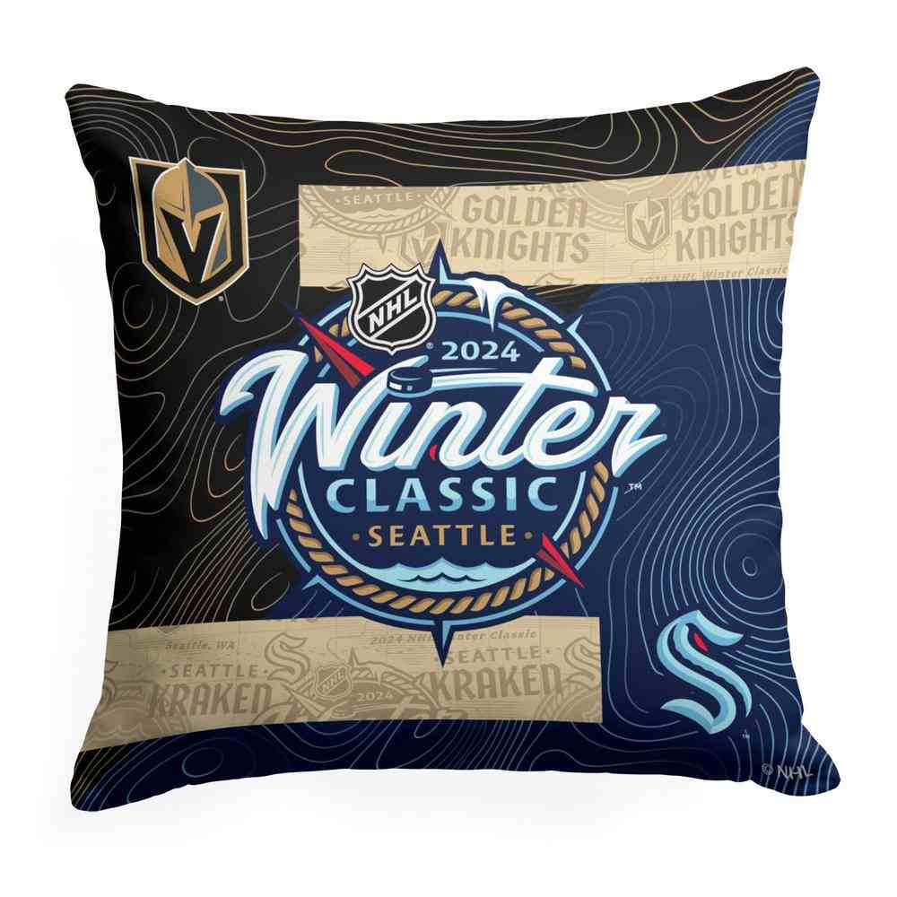 NHL Winter Classic 2024 Winter Classic Submerge Throw Pillow 18x18 Inches